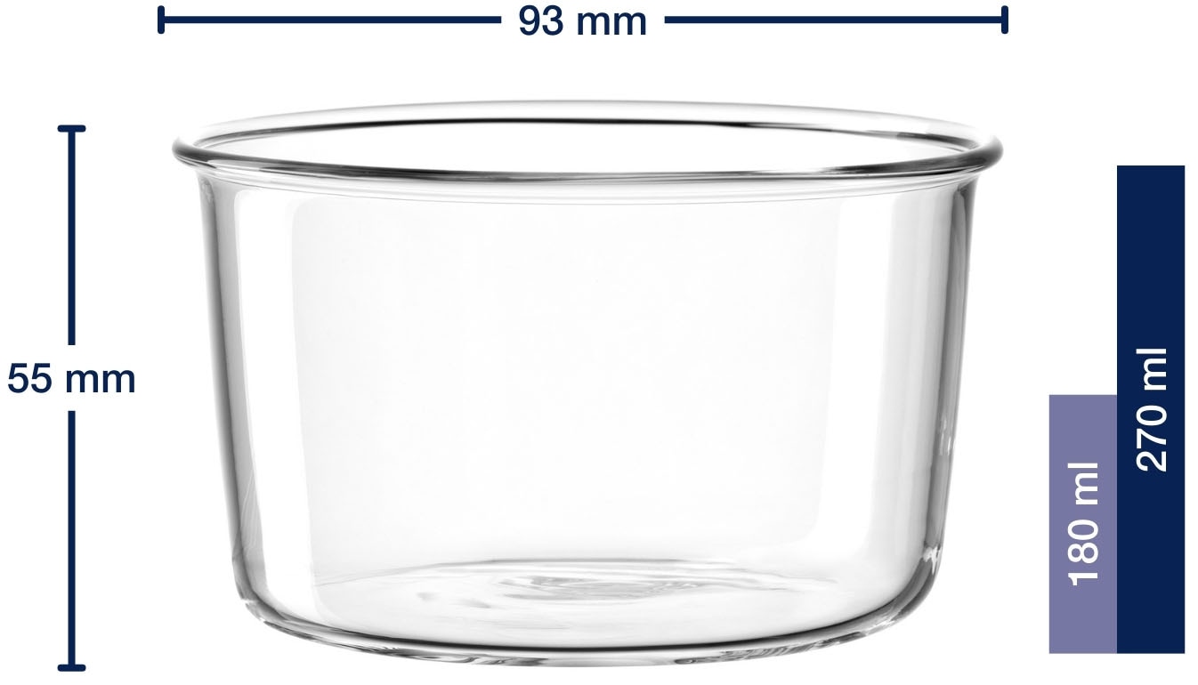 LEONARDO Schale »VETRO, Ø 9 cm, 8er-Set« 8 Stk. aus Glas spülmaschinengeeignet