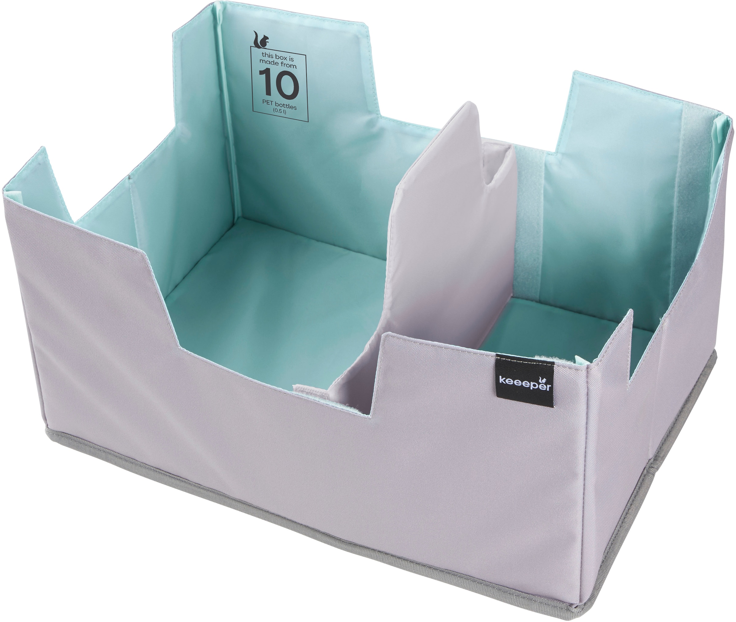 keeeper Faltbox »nea, faltbarer Einkaufsorganizer für Klappboxen« aus recycelten PET-Flaschen