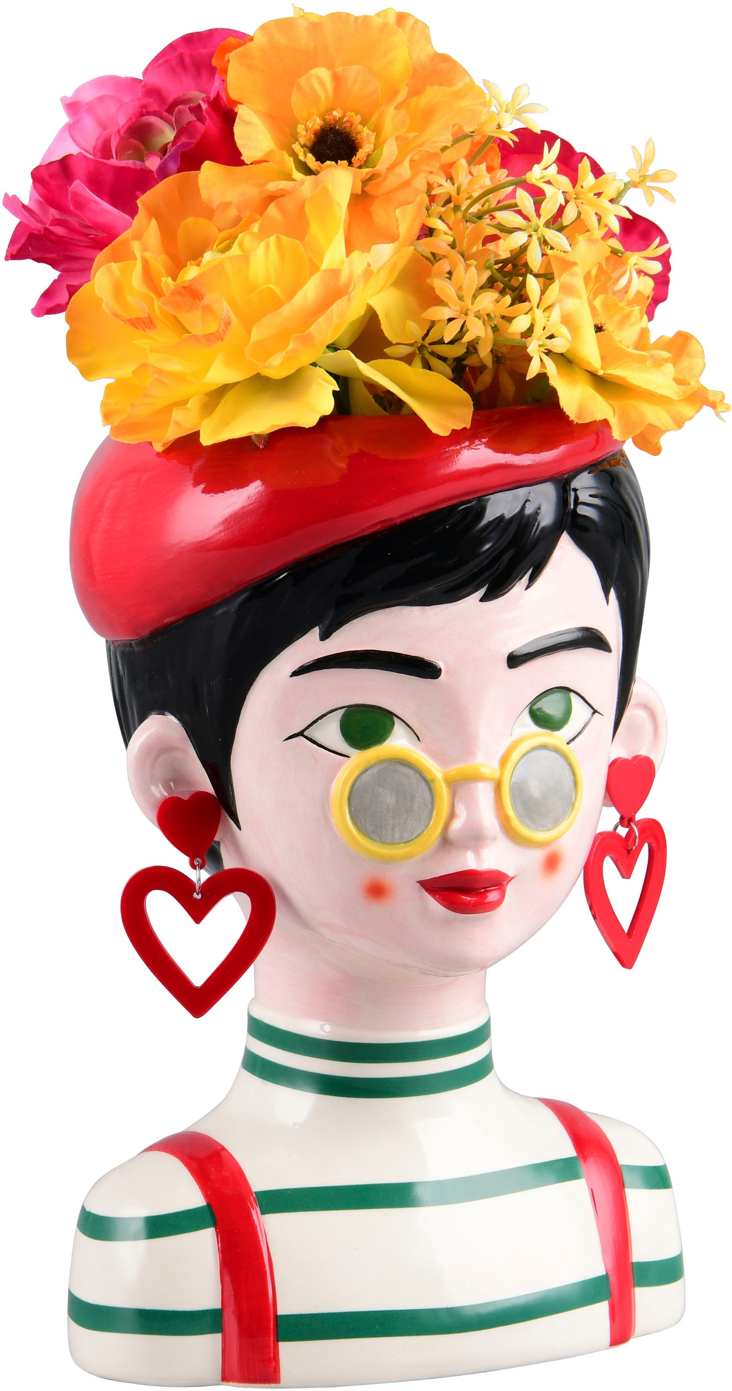 MIRRORS AND MORE Dekovase »MARGA« Bunte Dekovase in auffälliger Form