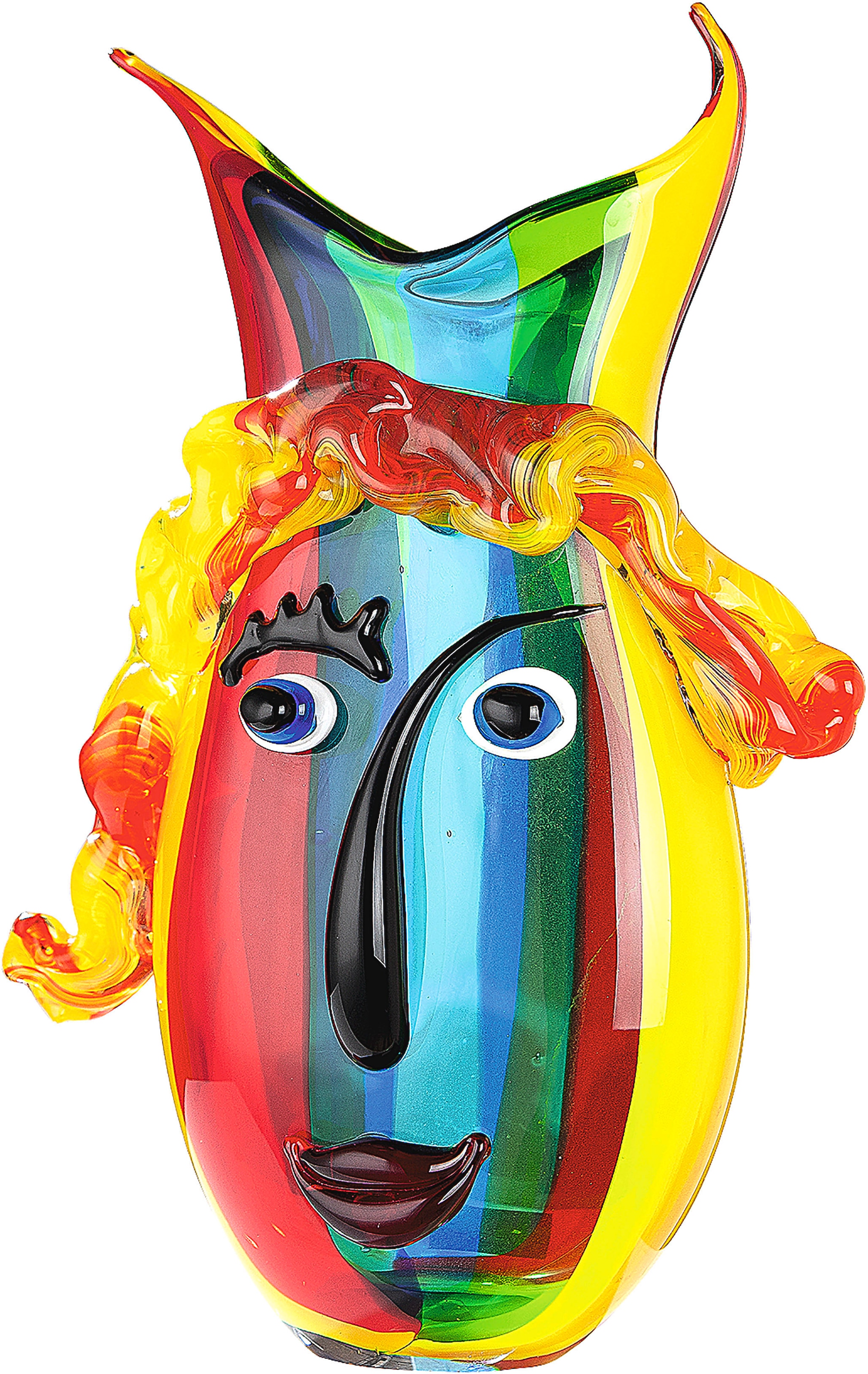 GILDE GLAS art Tischvase »Rainbow«, (1 St.), aus Glas, Höhe ca. 37 cm
