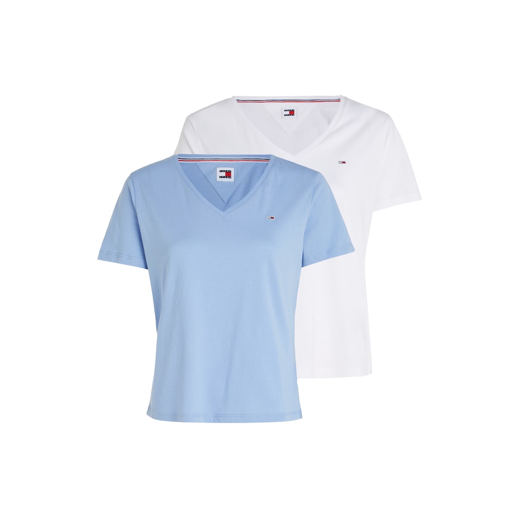 Tommy Jeans Rundhalsshirt »TJW 2PACK SOFT JERSEY TEE«, (2 tlg., 2er-Pack)