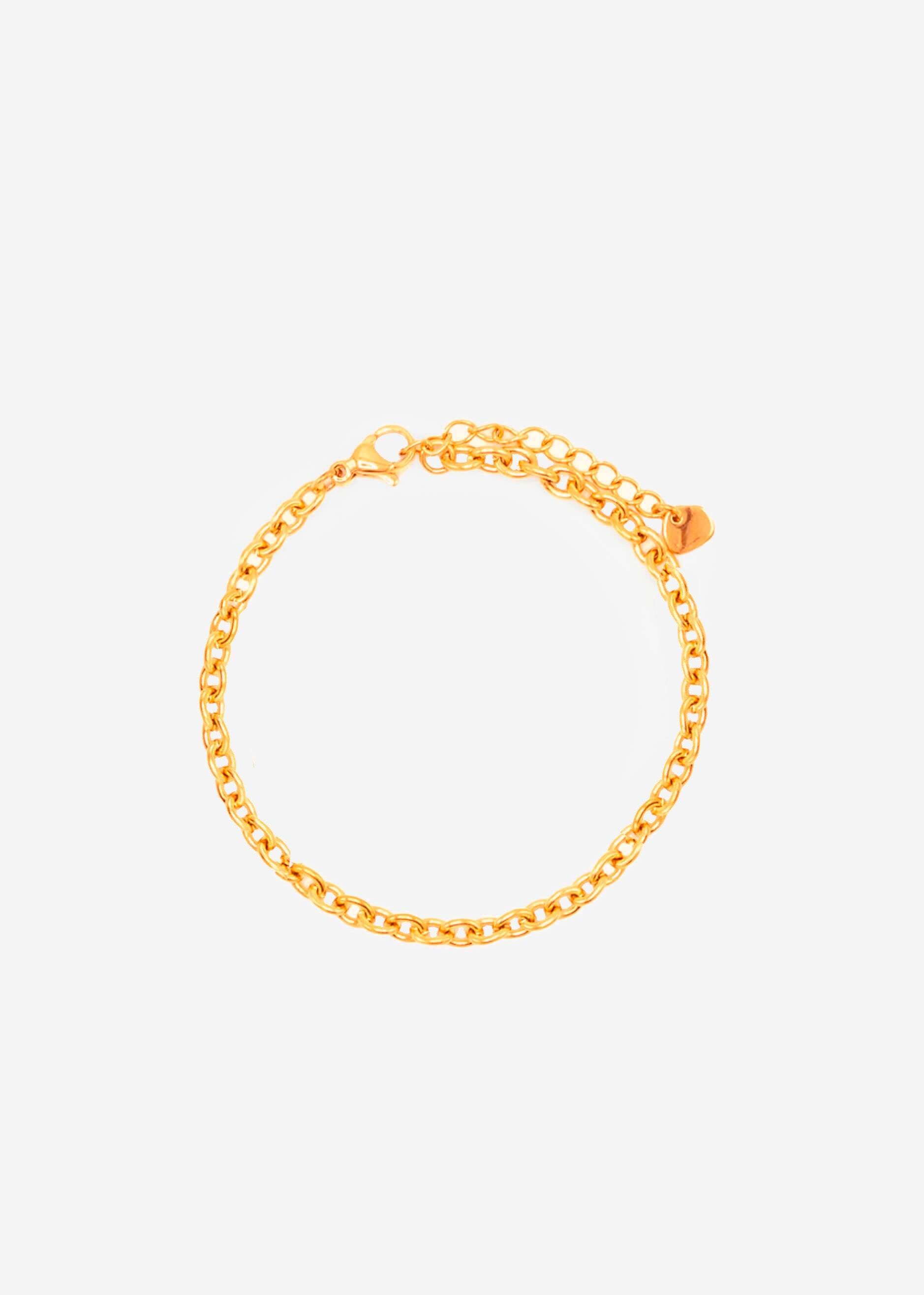 SASSYCLASSY Armband »Armband Set« Feminine Armbänder mit feinen Kettengliedern und Kugeln in Gold