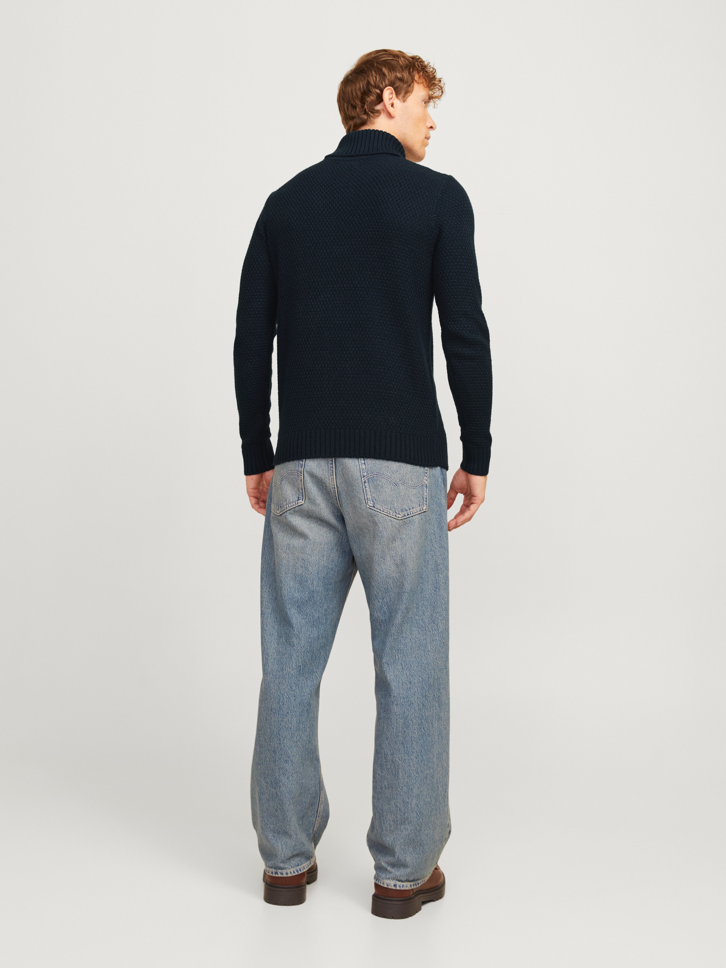Jack & Jones Rollkragenpullover »JJCRAIG KNIT ROLL NECK AW24«, mit Zopfmuster