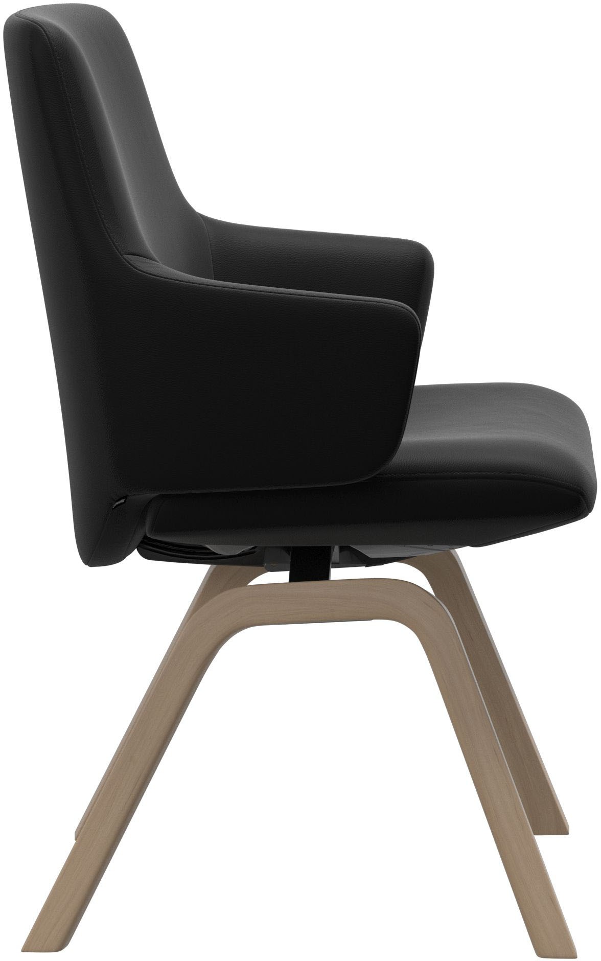 Stressless® Polsterstuhl »Laurel«, Leder PALOMA, Low Back mit Armlehne, Größe L, mit schräggestellten Beinen in Eiche