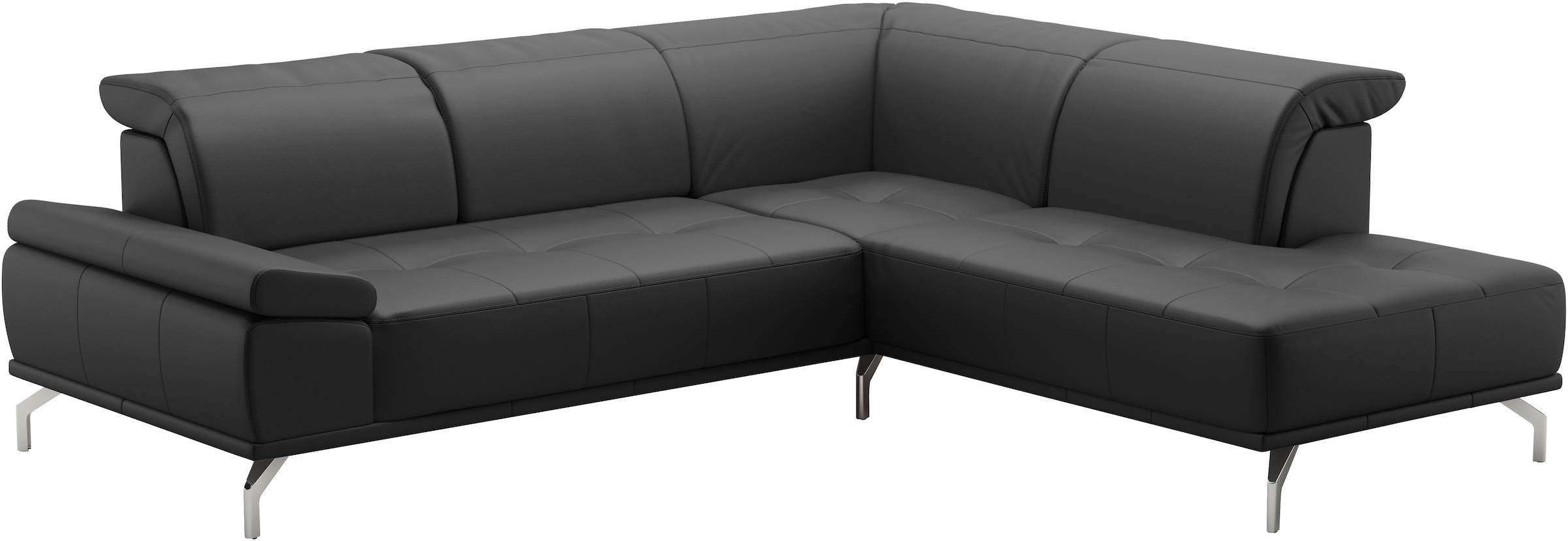Places of Style Ecksofa »Caluna«, Inkl.Sitztiefenverstellung, wahlweise mit Kopf- und Armteilverstellung