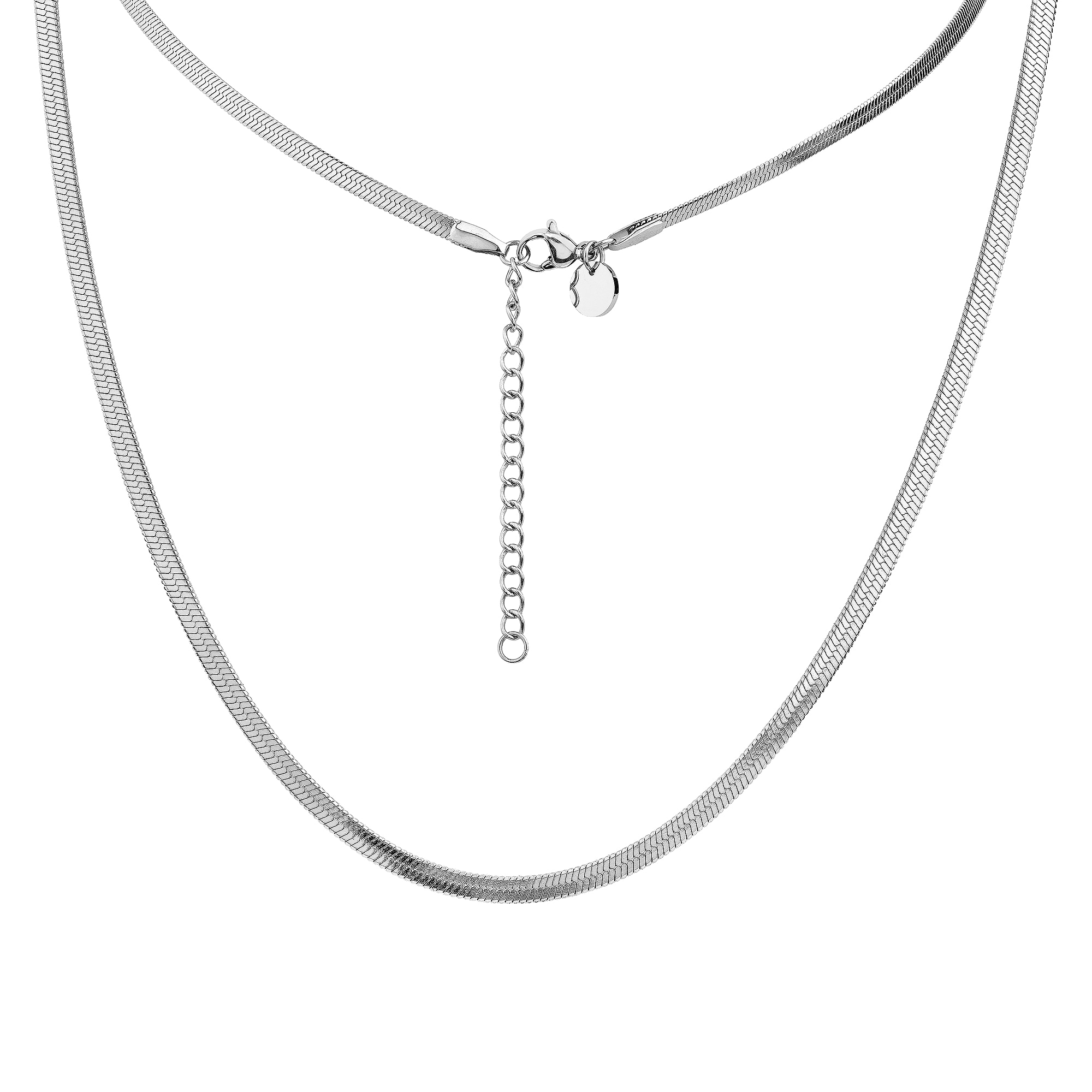 Firetti Kette ohne Anhänger »Schmuck Geschenk Edelstahl Halsschmuck Halskette Heringbonekette«