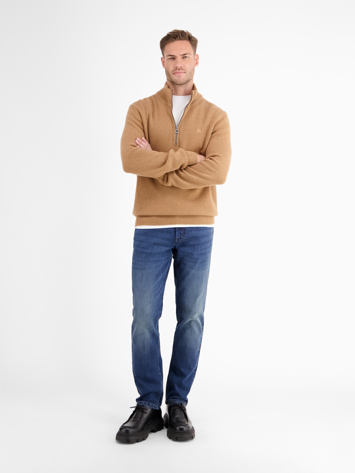 LERROS Relaxhose »LERROS BAXTER 5-Pocket-Denim, RELAXED FIT, unifarben«