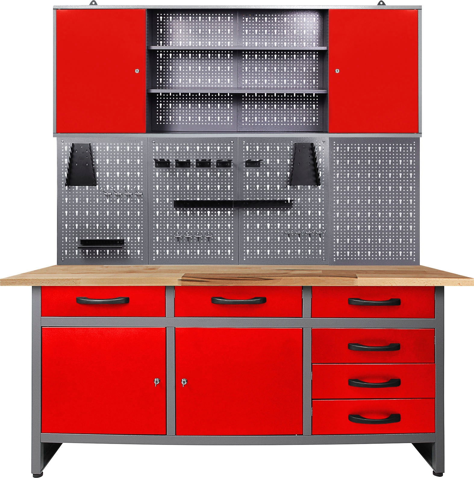 ONDIS24 Werkstatt-Set »Karsten«, (Set), 160 höhenverstellbar, OTTO kaufen bei inkl. Hakenset cm