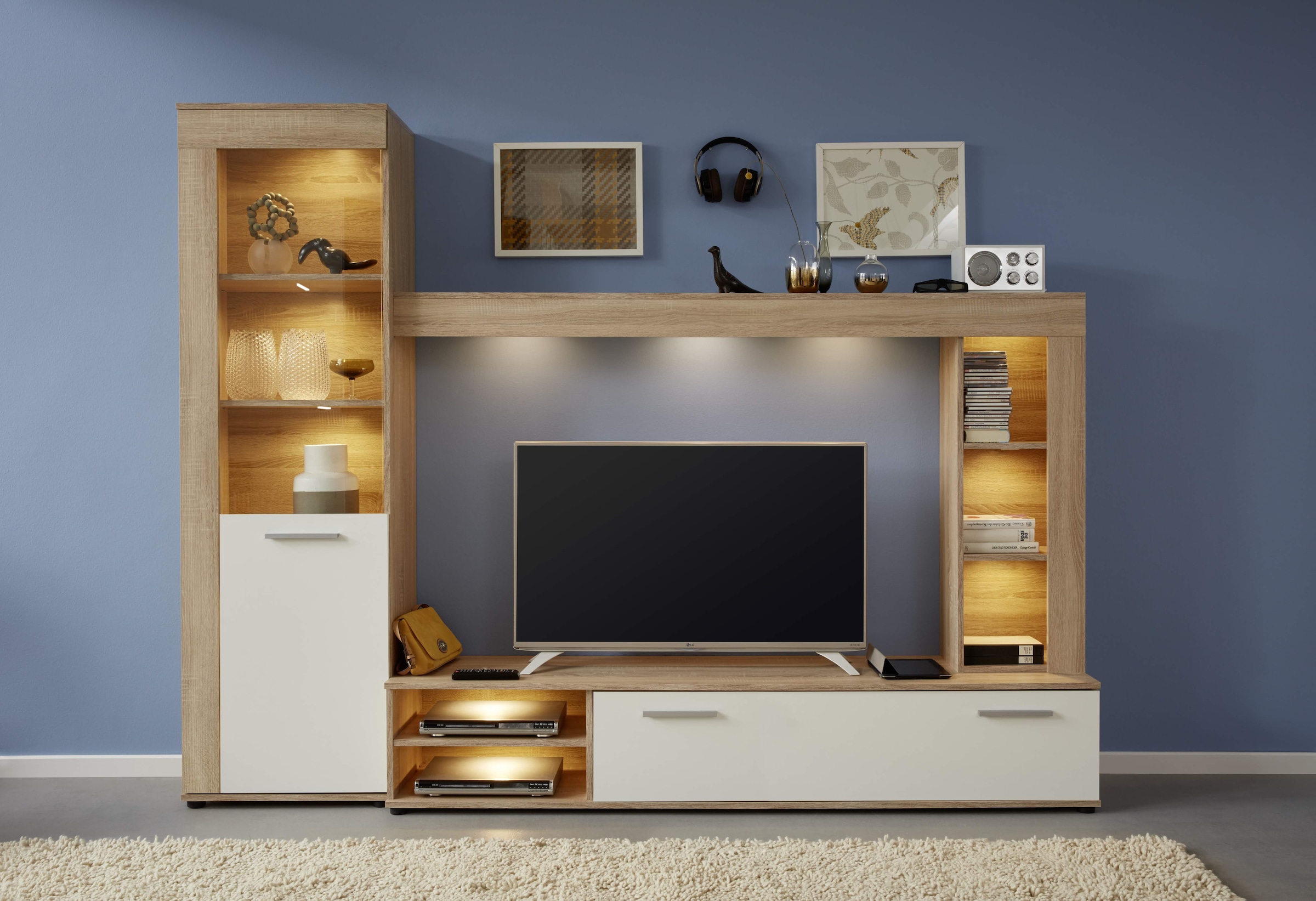 Home affaire Wohnwand »Laholm« Set, 4 Stk. tlg.