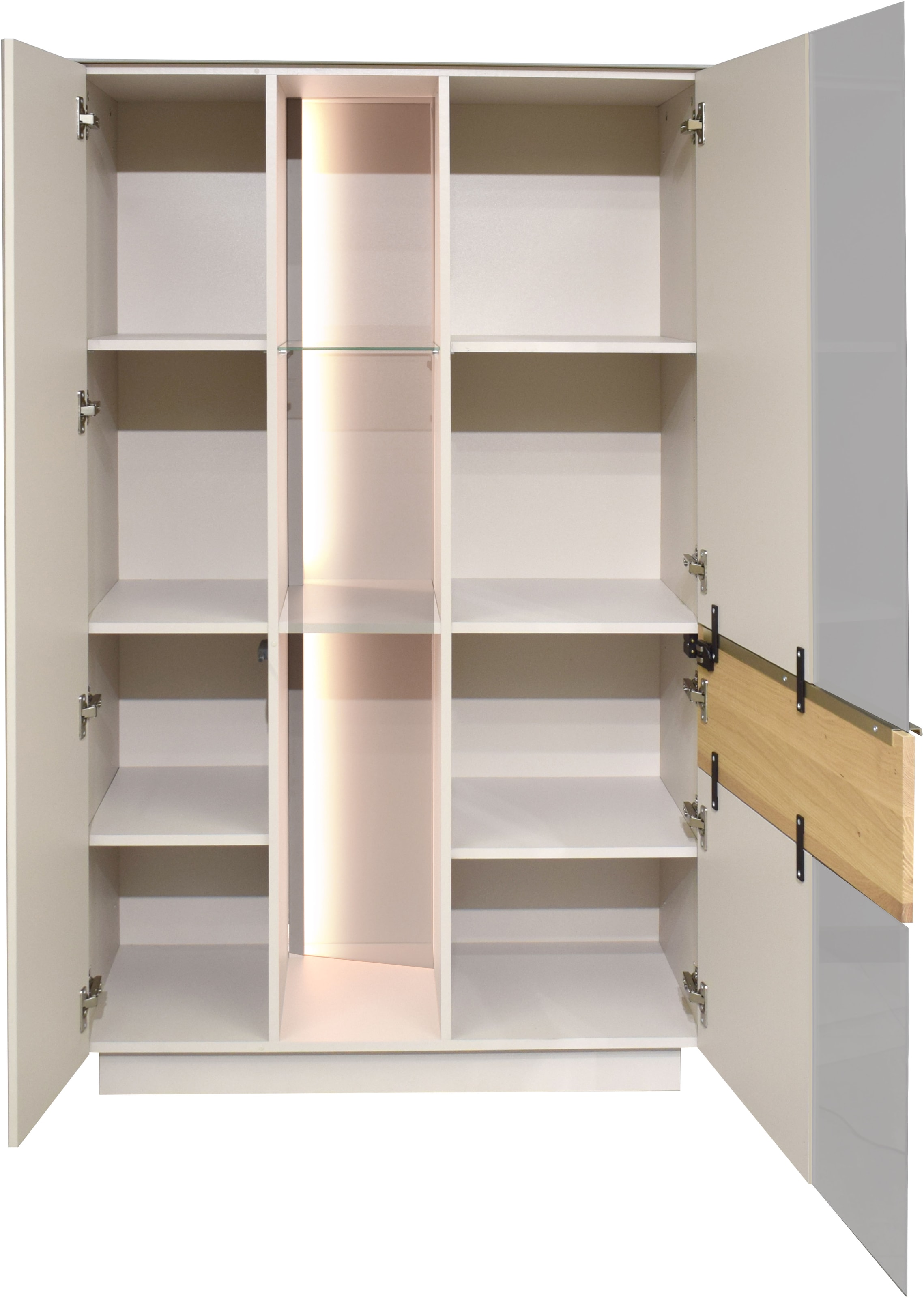 Mäusbacher Highboard Highboard, BHT 96/151/42 cm, inkl. Griffbeleuchtung, Türdämpfung