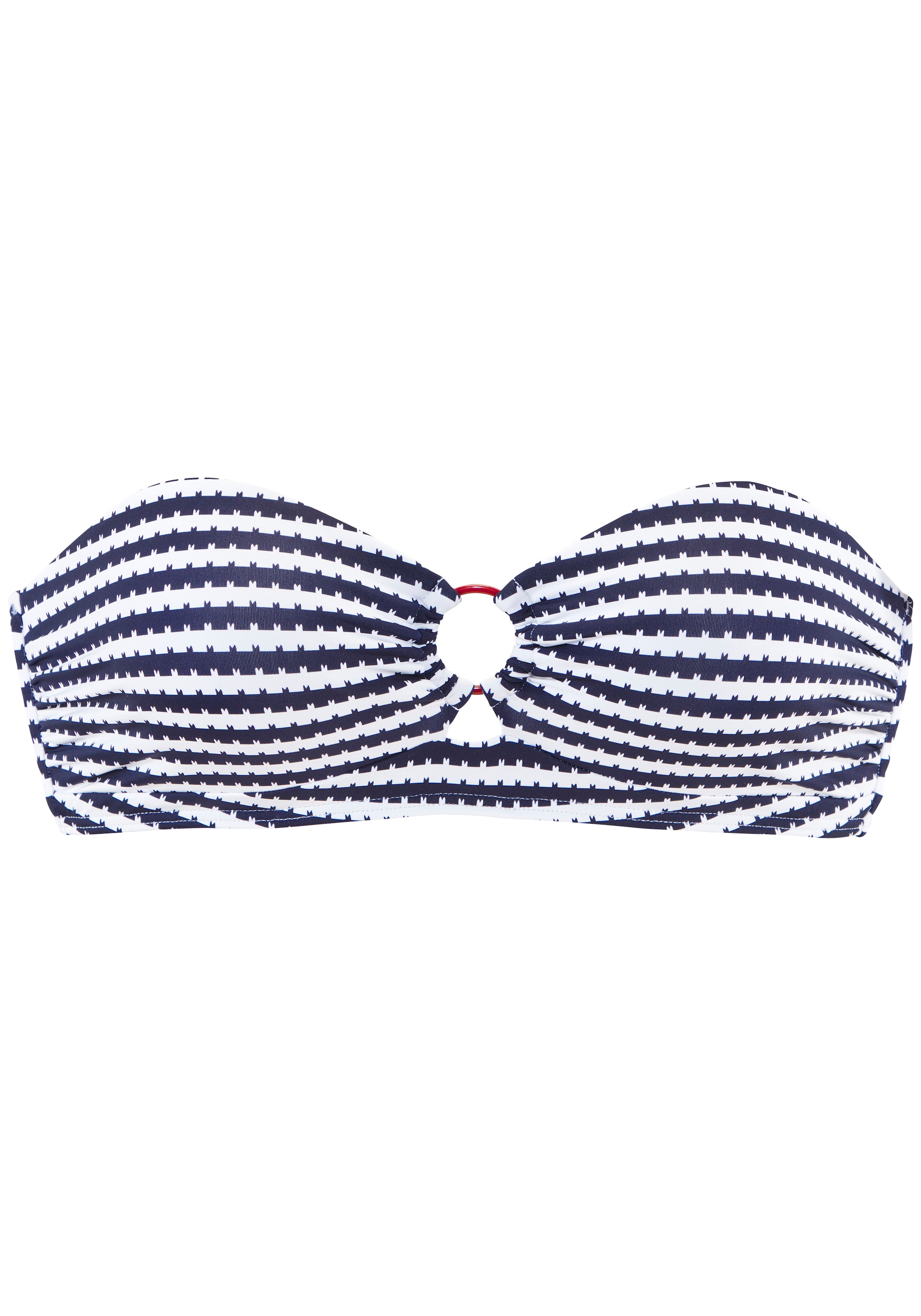 s.Oliver Bandeau-Bikini-Top »Elain« mit kontrastfarbigem Zierring
