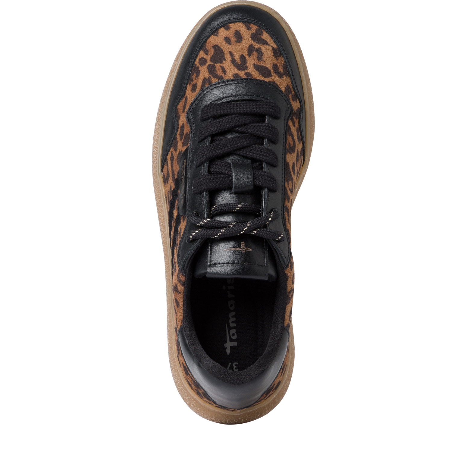 Tamaris Plateausneaker  , Freizeitschuh, Halbschuh, Schnürschuh mit Kontrastbesatz