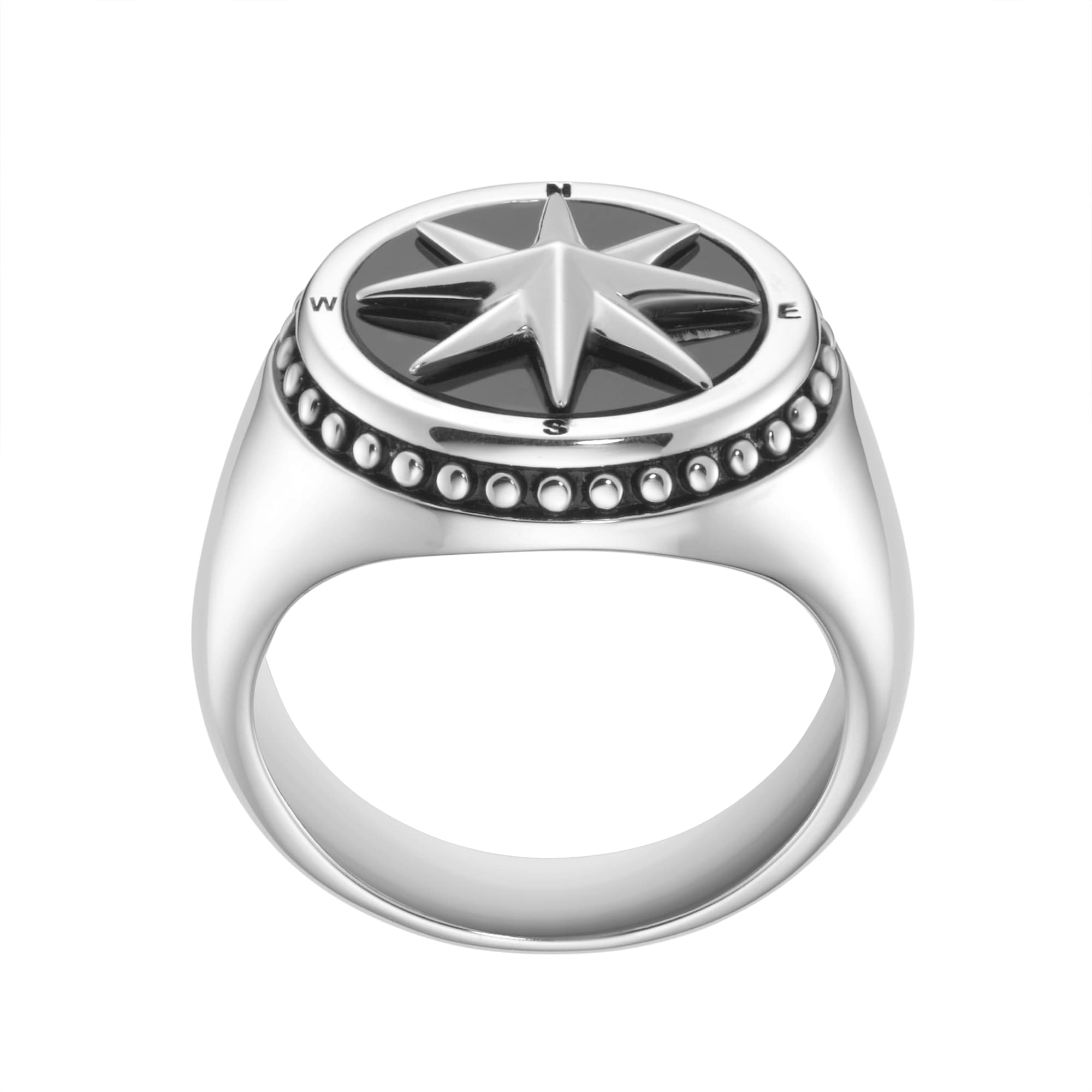 GIORGIO MARTELLO MILANO Silberring »Ring Siegelring mit schwarzer Achat-Einlage, Silber 925«