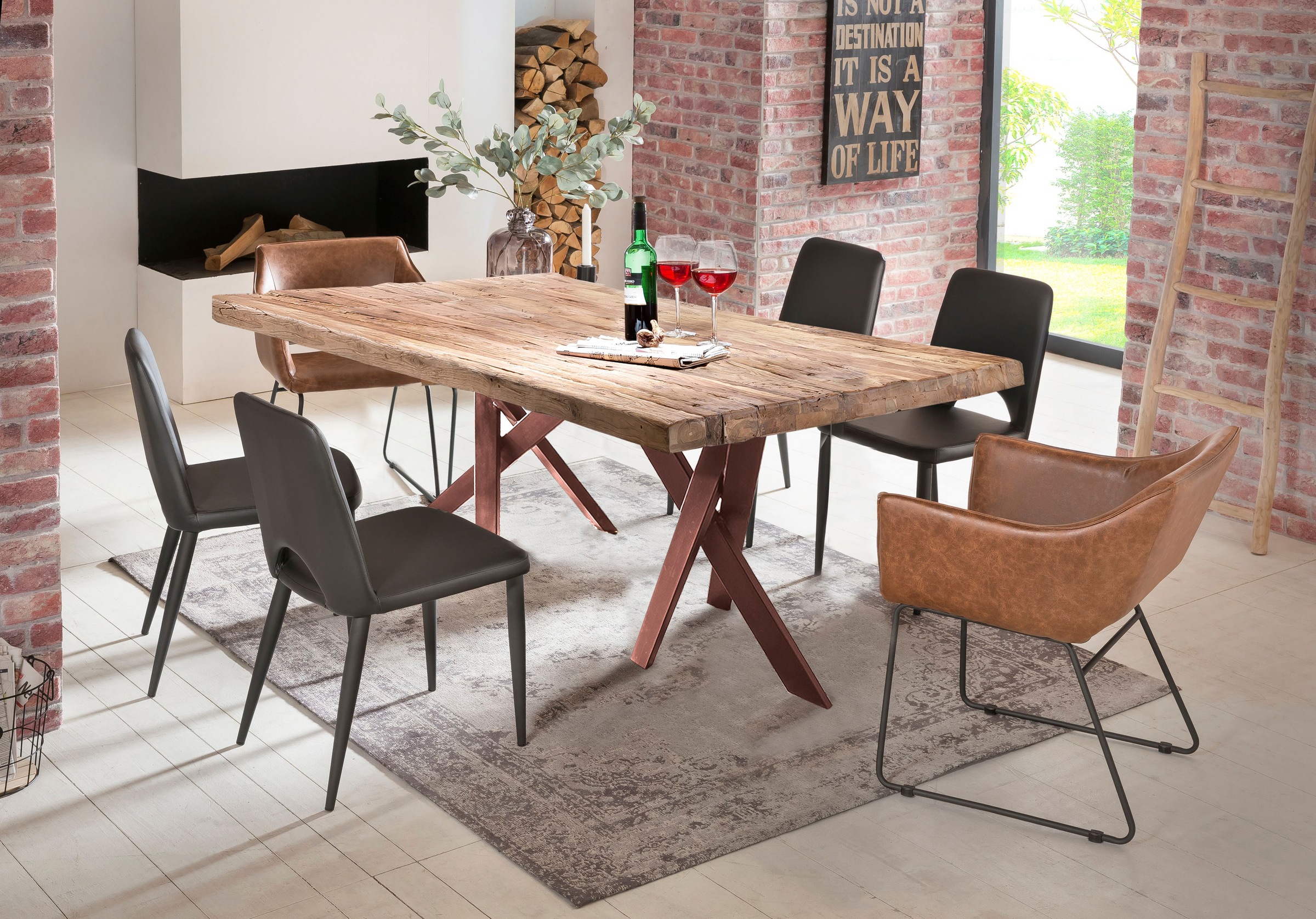 SIT Esstisch, nachhaltig aus recyceltem Holz