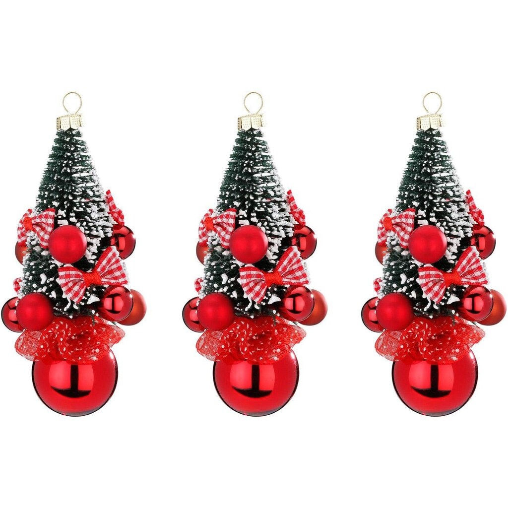 MAGIC by Inge Christbaumschmuck »Traditional Red«, (Set, 3 tlg.)
