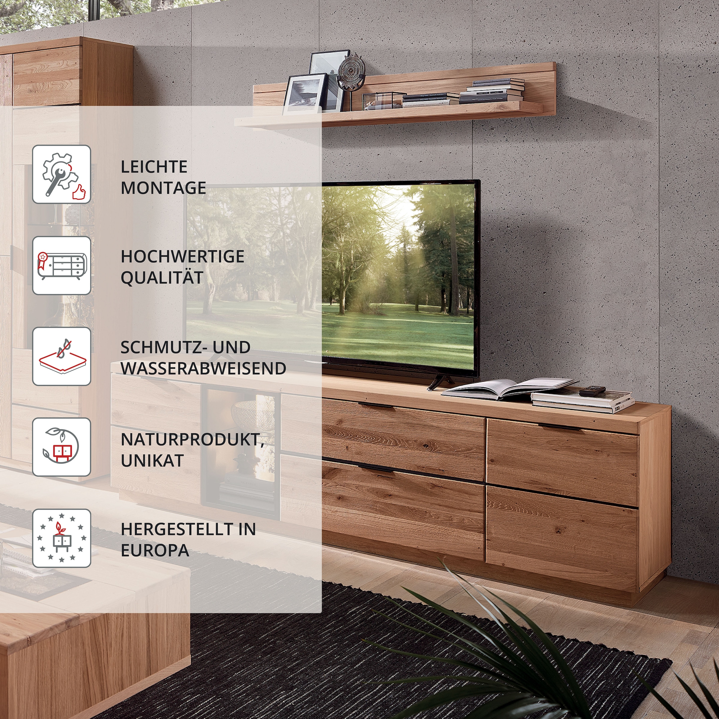 Wohnconcept TV-Board »Donna TV-Unterteil« 1 Stk. tlg.