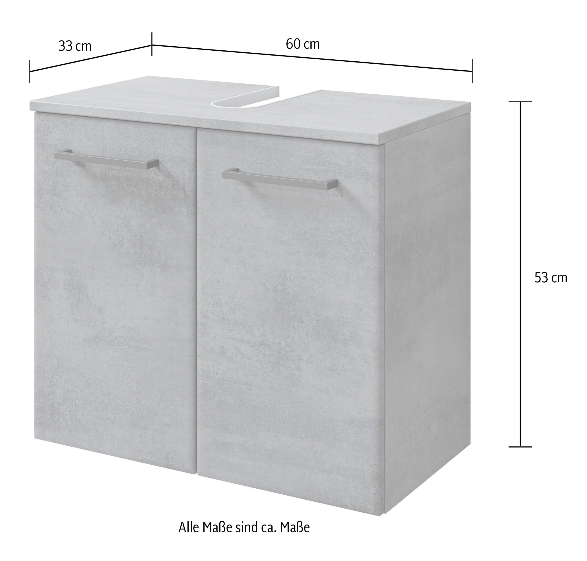 Saphir Badmöbel-Set »Quickset 945 2-teilig, Waschbeckenunterschrank mit LED-Spiegelschrank«, (2 St.), Waschplatz 65 cm breit, 5 Türen, 6 Einlegeböden, inkl. Türdämpfer