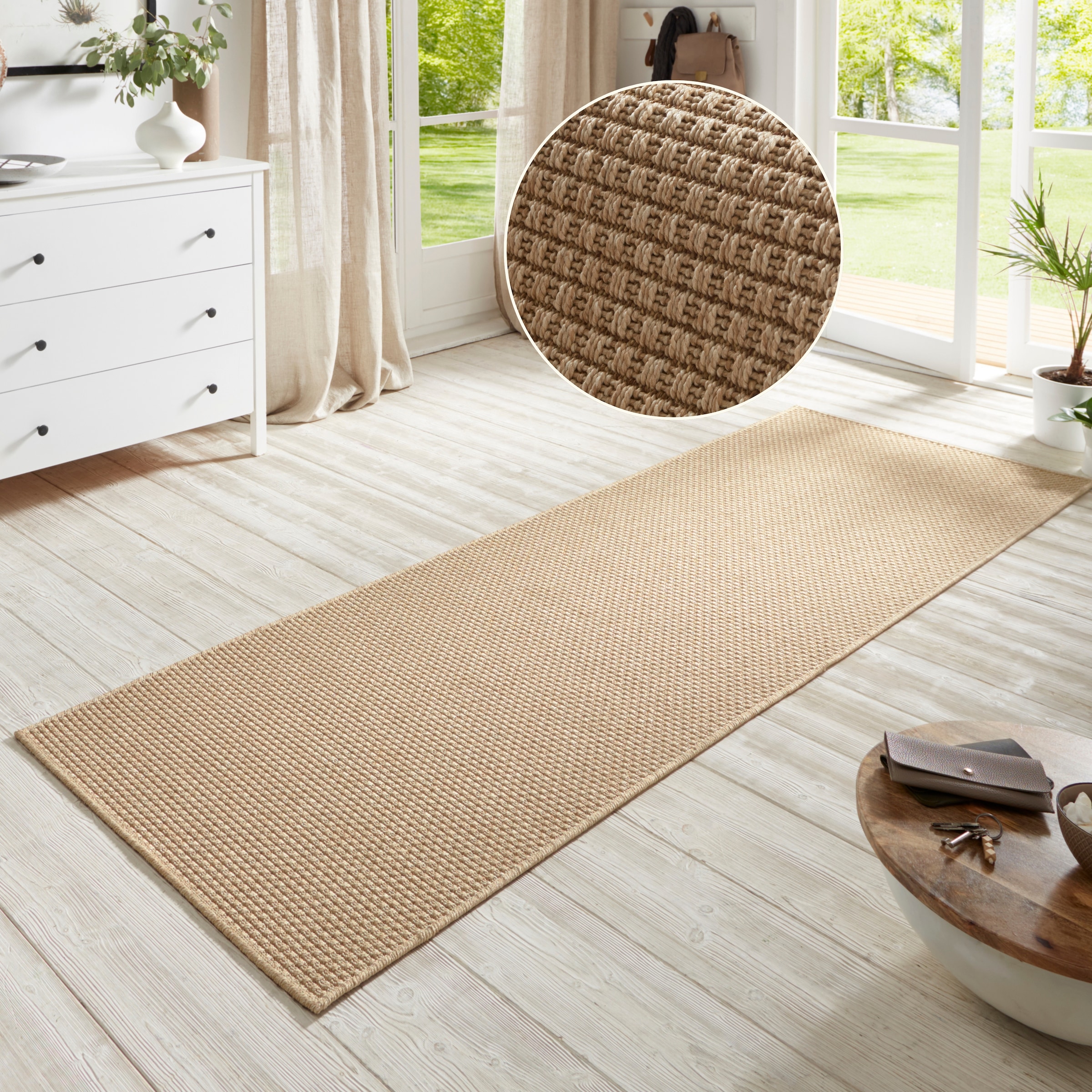 HANSE Home Läufer »Nature 600« rechteckig 5 mm Höhe Flachgewebe, In- & Outdoor, Rutschfest, Flur, Küche, Garten, Terrasse