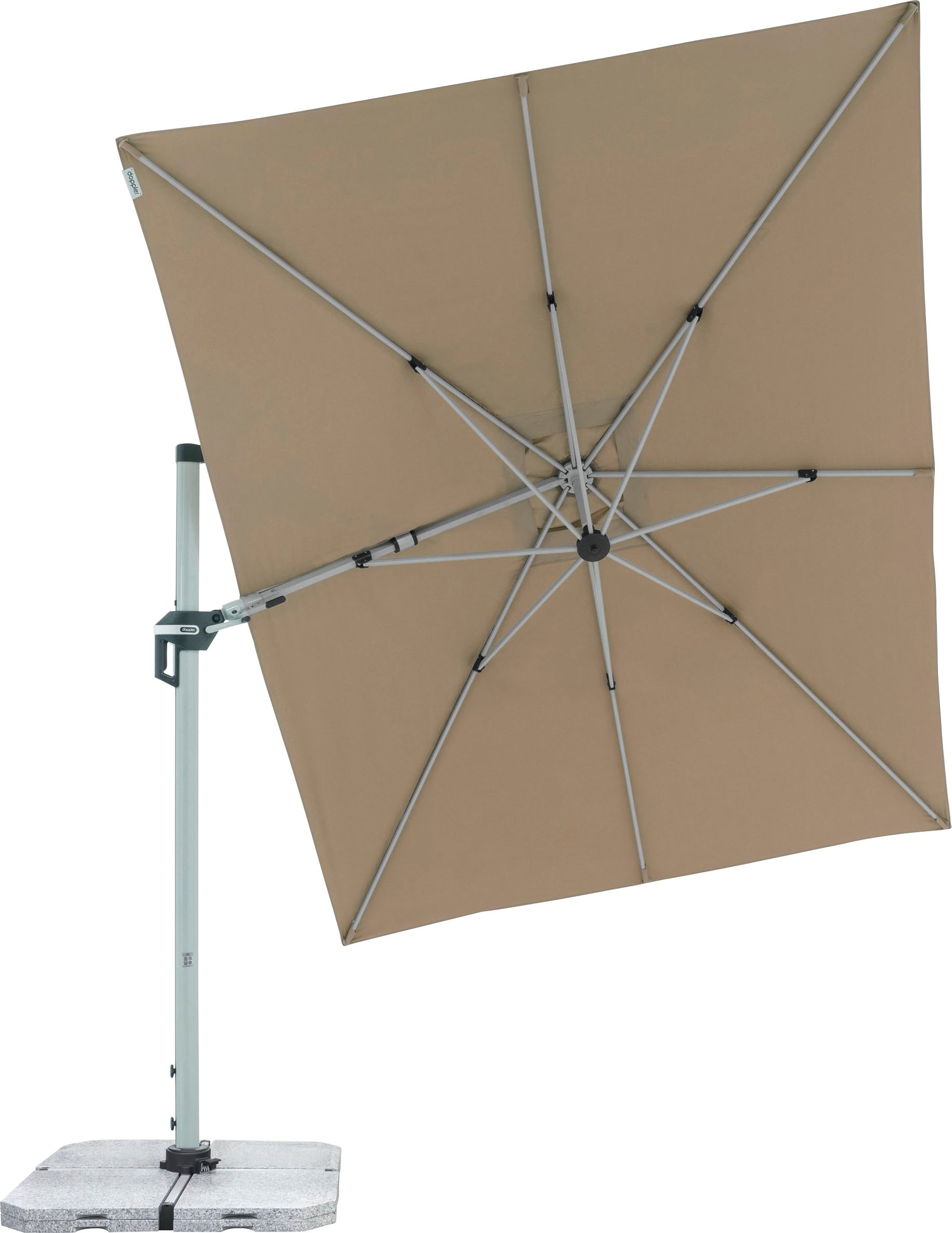 doppler® Ampelschirm »Active Pendel«, UV-beständig, Maße: 350x260 cm