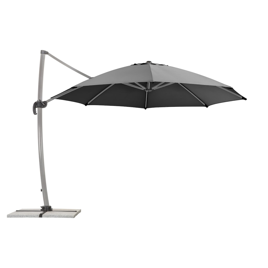 Schneider Schirme Ampelschirm »Rhodos Rondo«, mit Schutzhülle und Schirmständer, ohne Wegeplatten