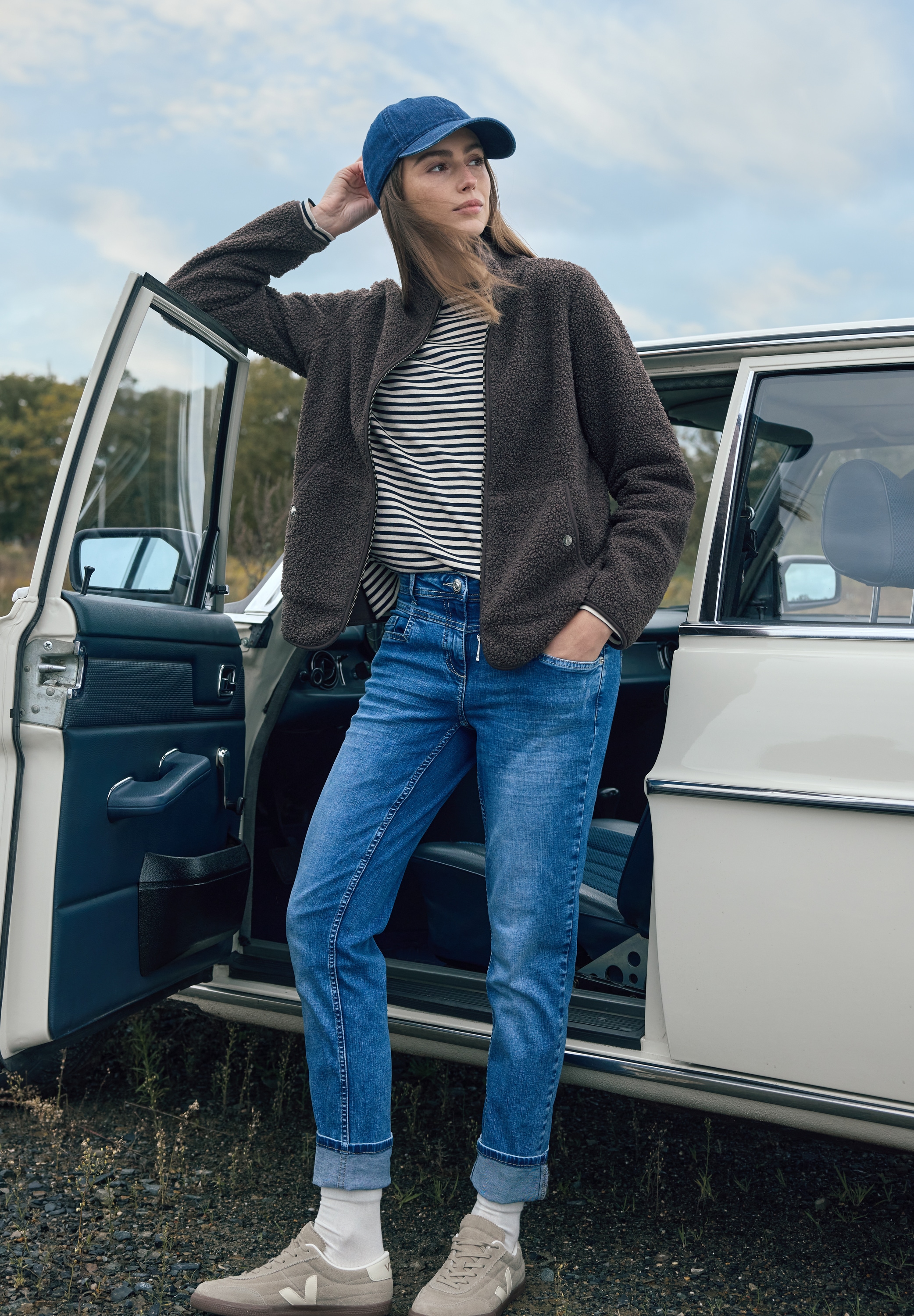 Cecil Langarmshirt im Streifen-Look