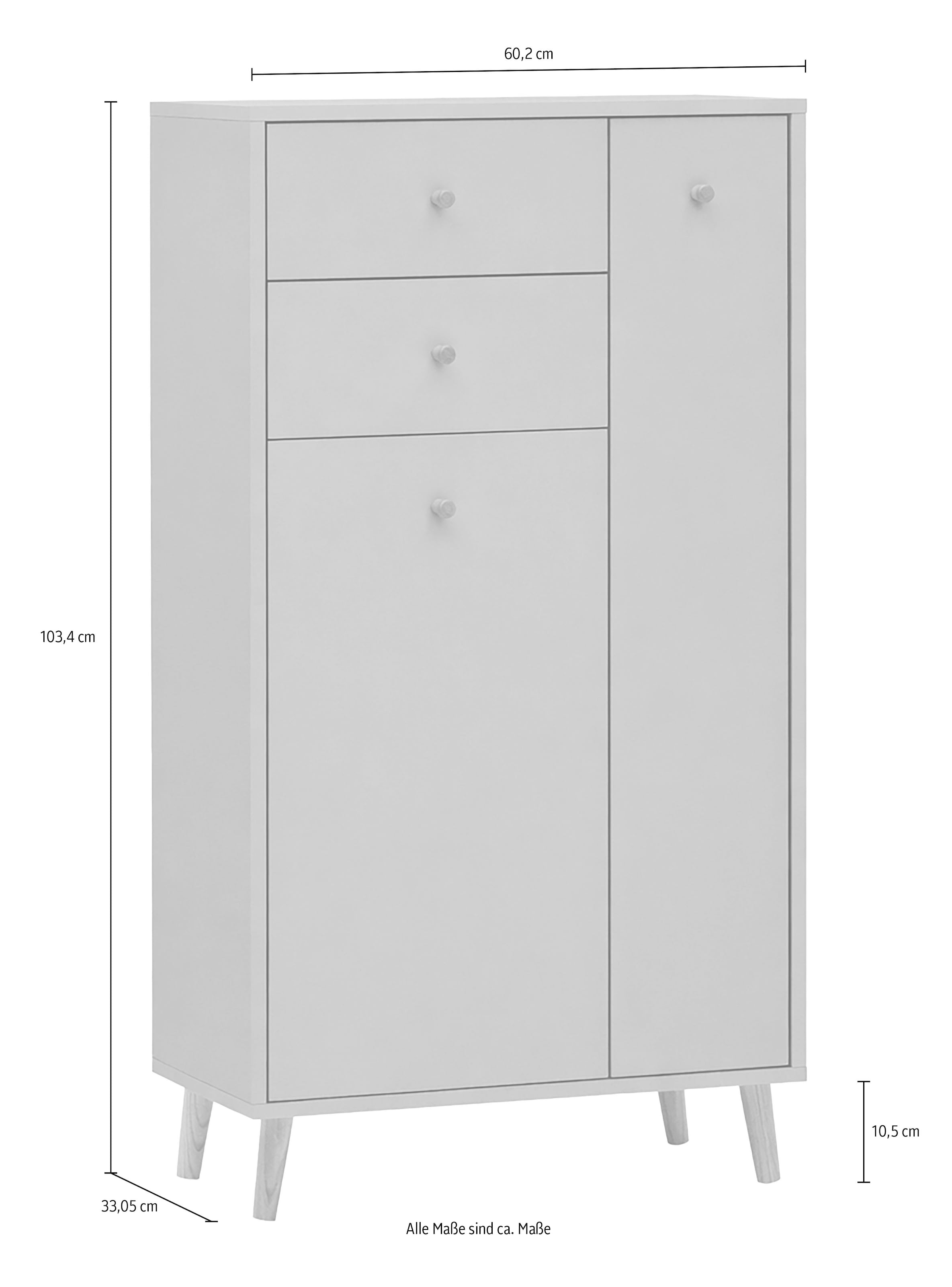 Schildmeyer Highboard »Bjarne, Breite 60,2 cm« 1 Stk. tlg. Made in Germany