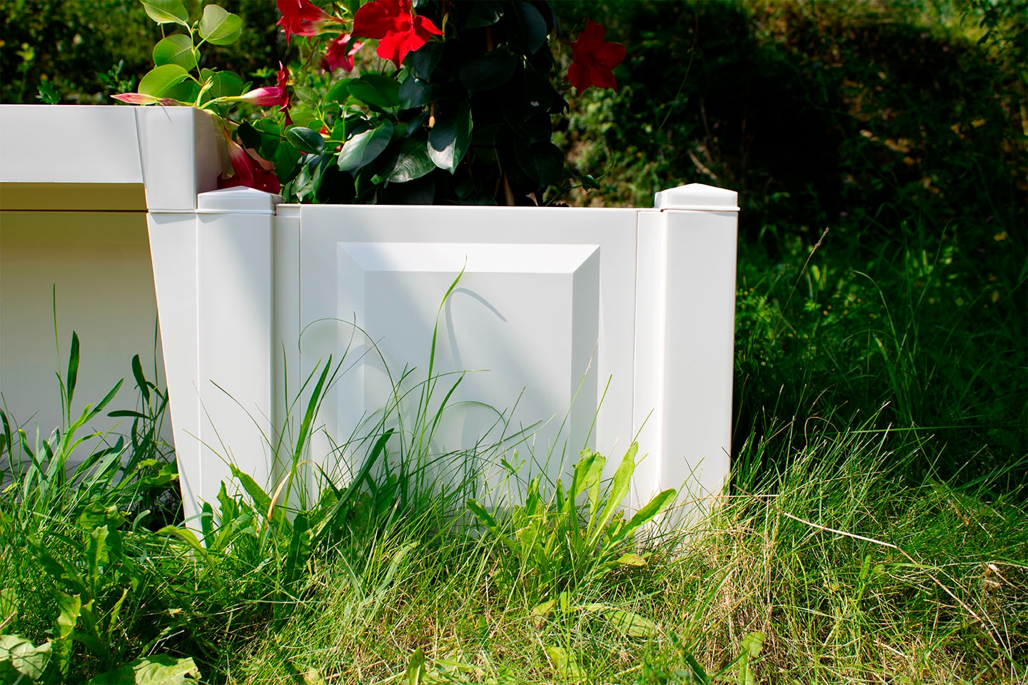 KHW Gartenbank »Berlin«, mit zwei Pflanzkästen, weiß
