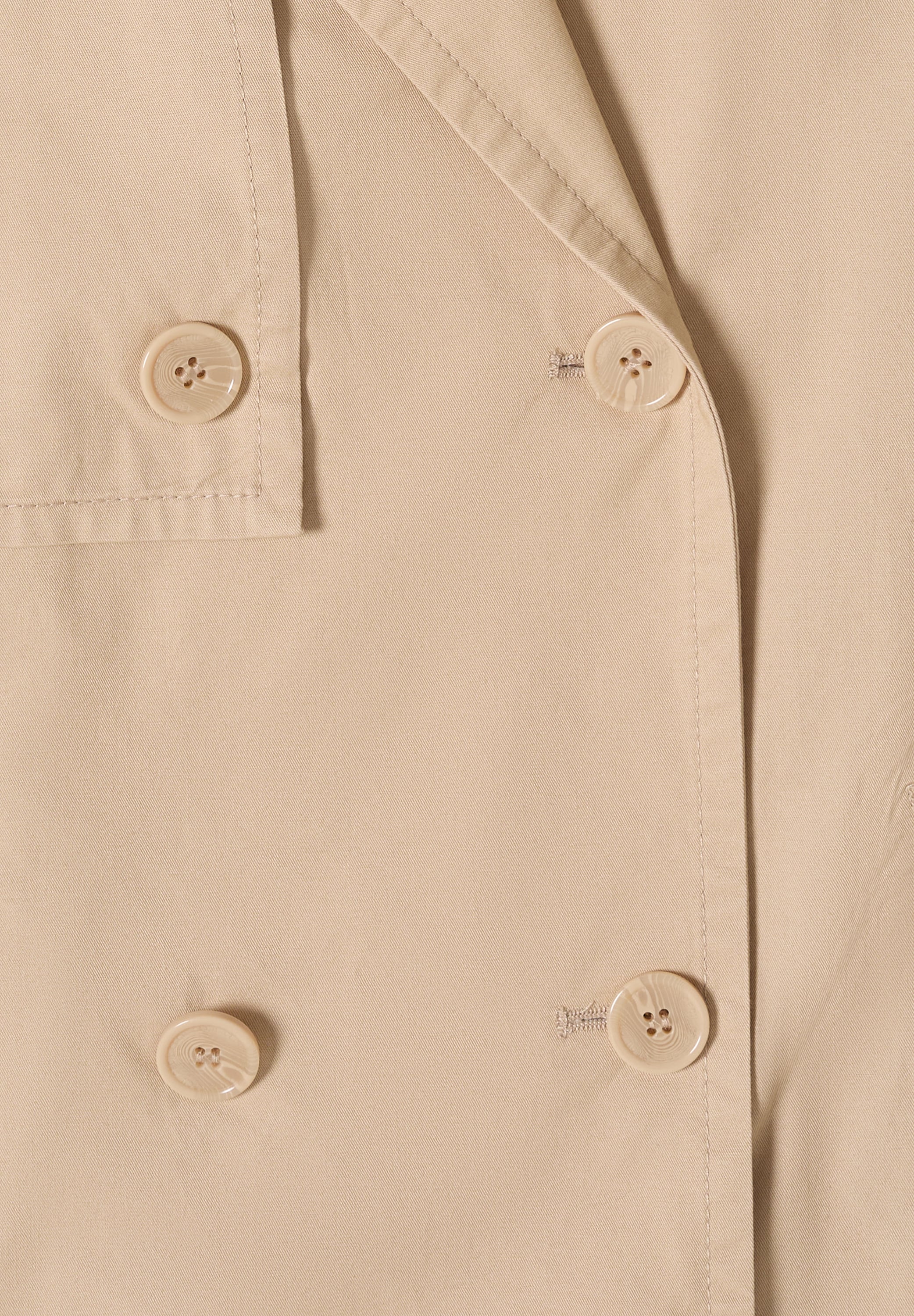 Cecil Kurzjacke ohne Kapuze Trenchcoat mit Reverskragen