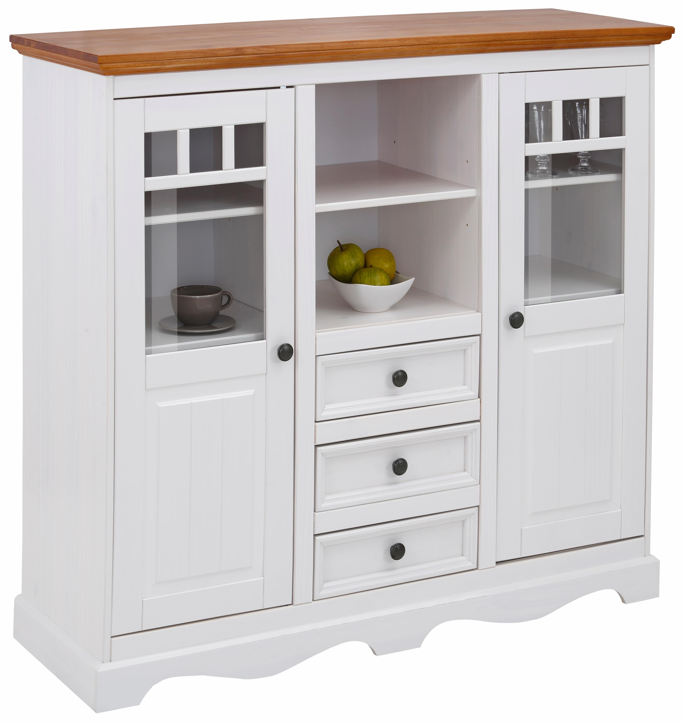 Highboard »Melissa«, Vitrine, Breite 132 cm