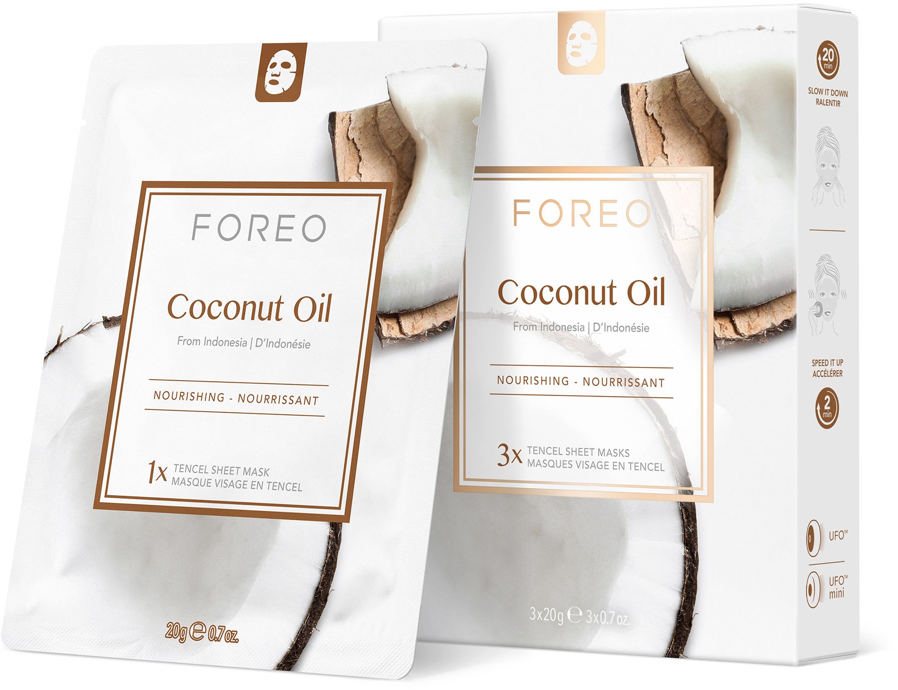 FOREO Gesichtsmaske »Farm To Face Collection Sheet Masks Coconut Oil«