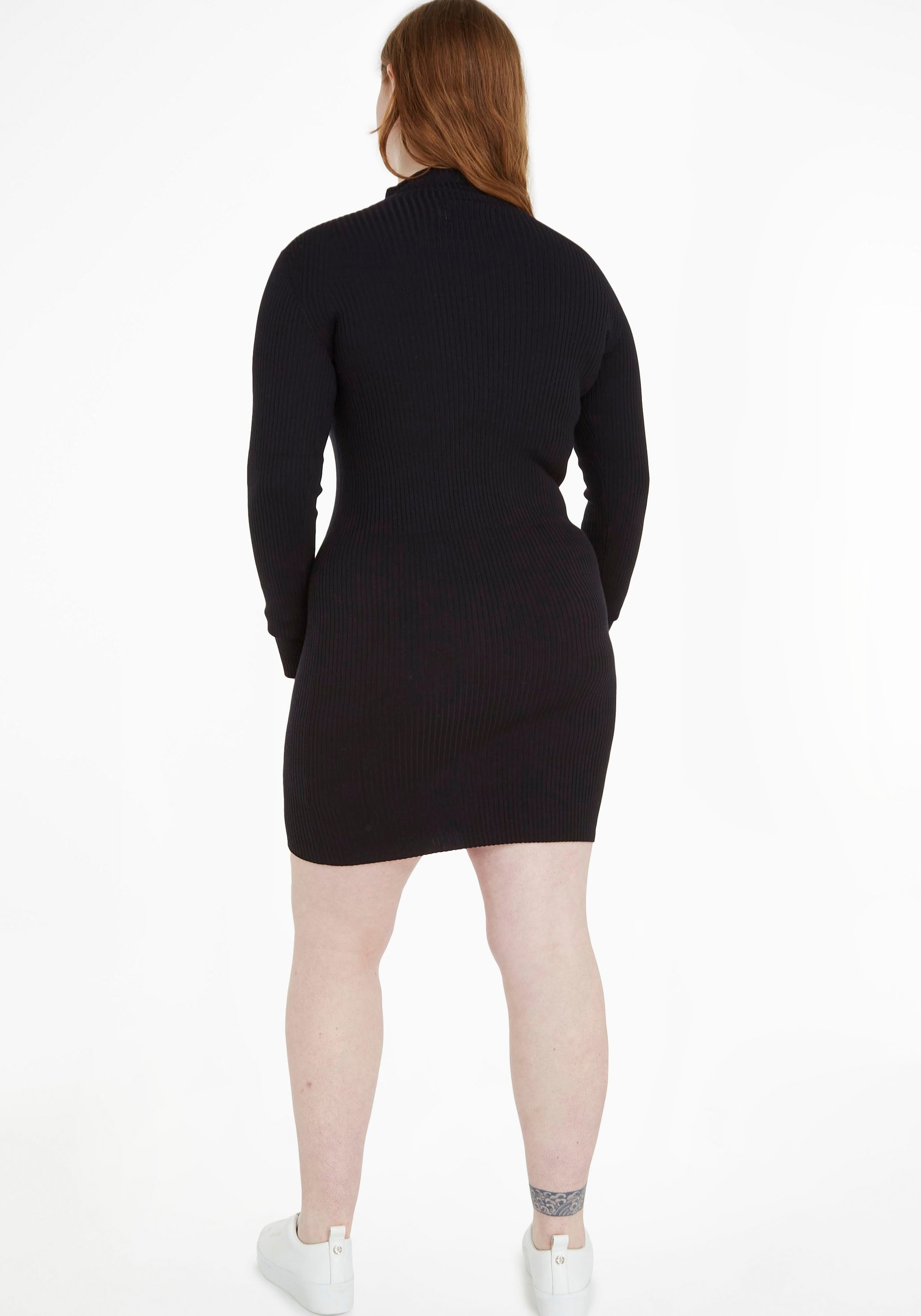 Calvin Klein Jeans Bodykleid »STACKED Online auf DRESS«, Brust kaufen im Markenlogo LOGO Shop mit SWEATER Calvin Klein der TIGHT OTTO