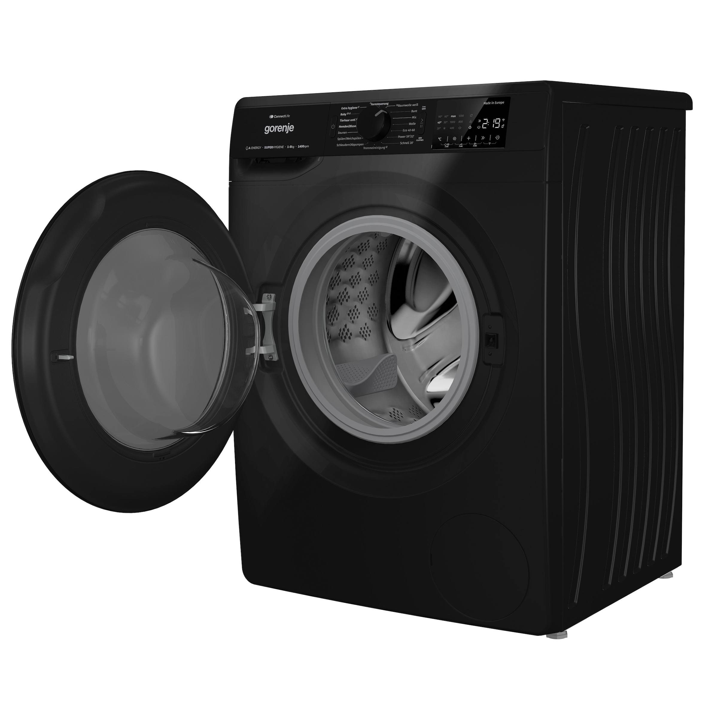 GORENJE Waschmaschine »WPNEI84A1DTSB«, 8 kg, 1400 U/min, Energieklasse A-10%