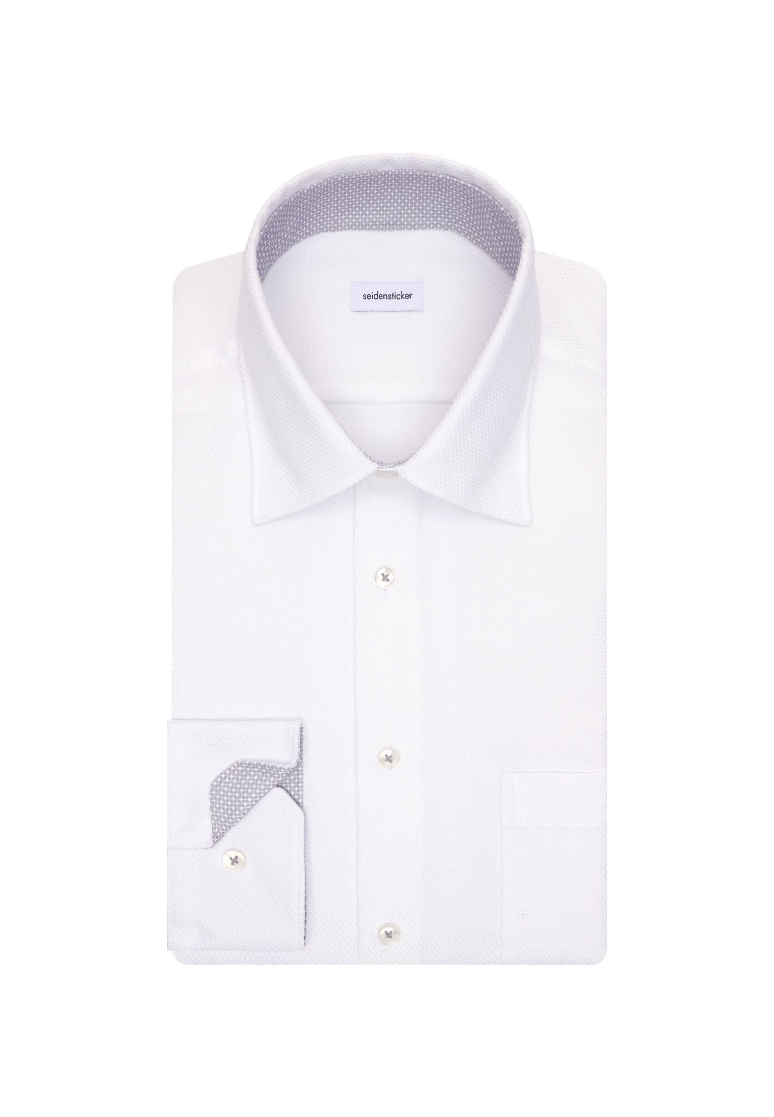 seidensticker Businesshemd »Schwarze Rose«, Comfort 1/1 Covered-Button-Down-Kragen Struktur