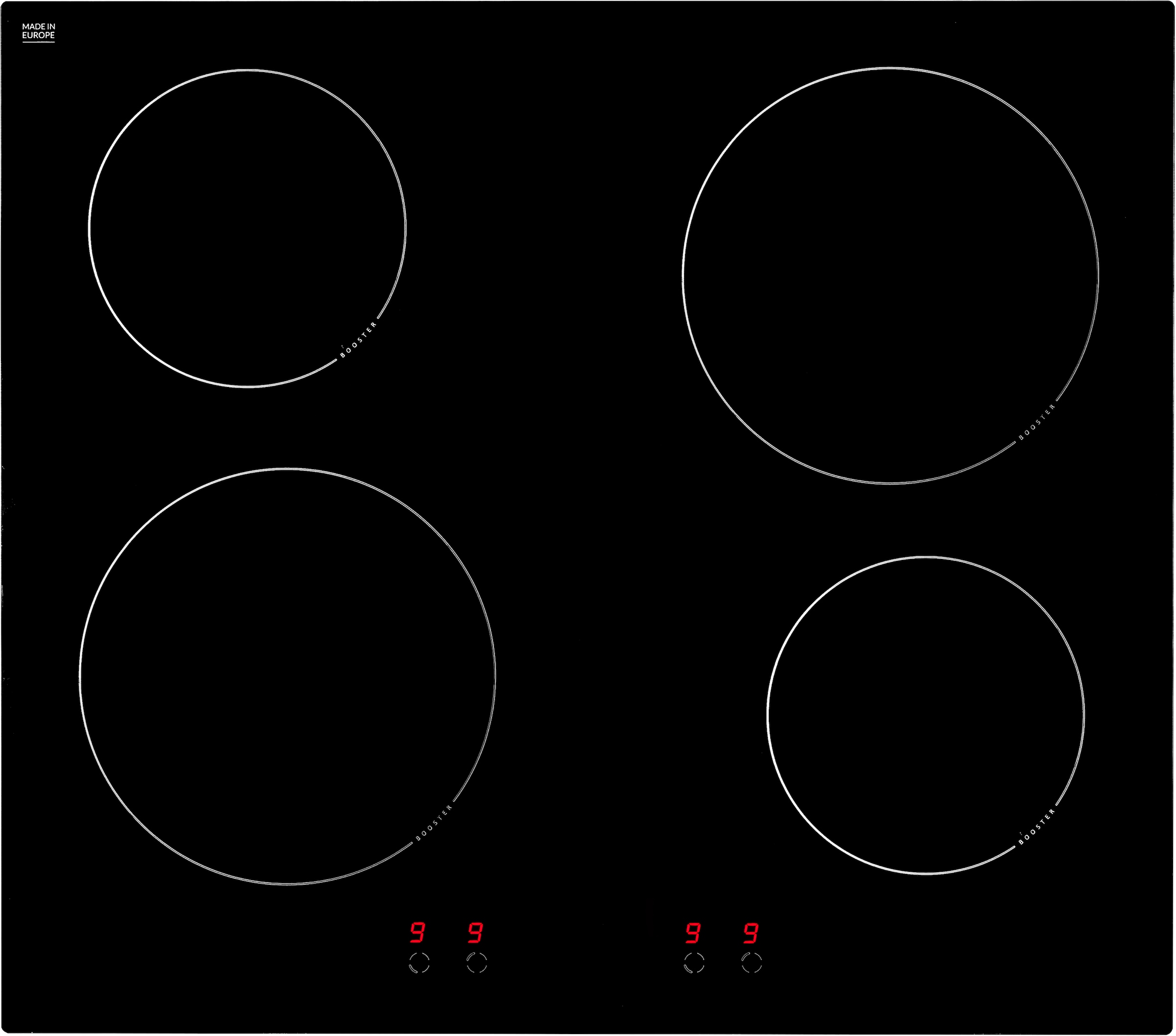 Amica Induktions Herd-Set »EHI 935 331 E« Steam Clean Backofen | Induktionskochfeld, 1 Stk. tlg. Komfort pur: beste Sicht, leicht reinigen, sicher kochen