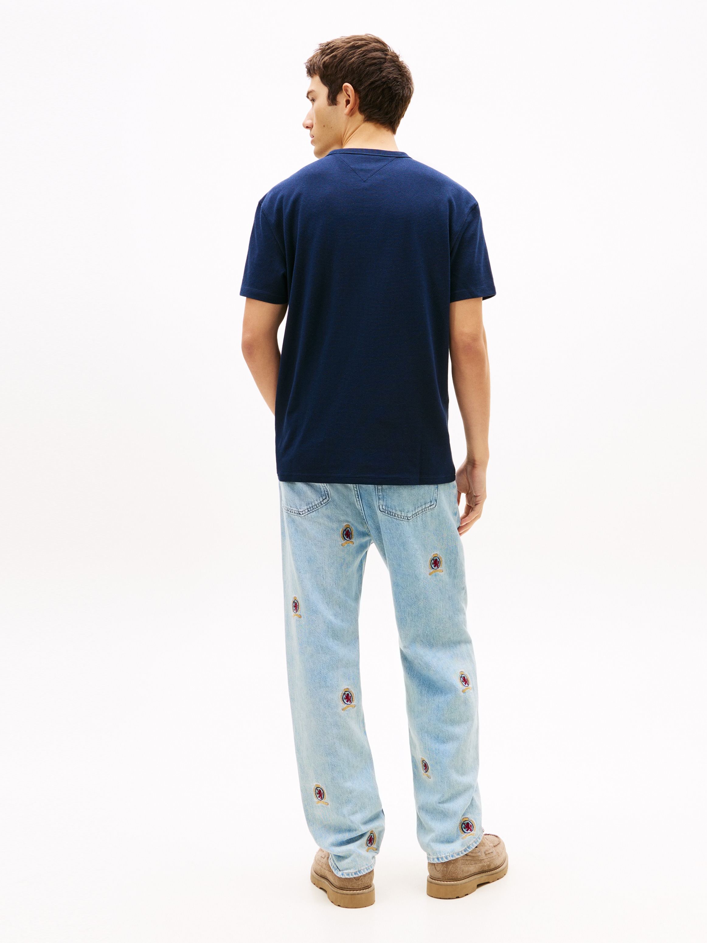 Tommy Jeans T-Shirt »TJM REGULAR WAFFLE« Regular fit mit Rundhalsausschnitt
