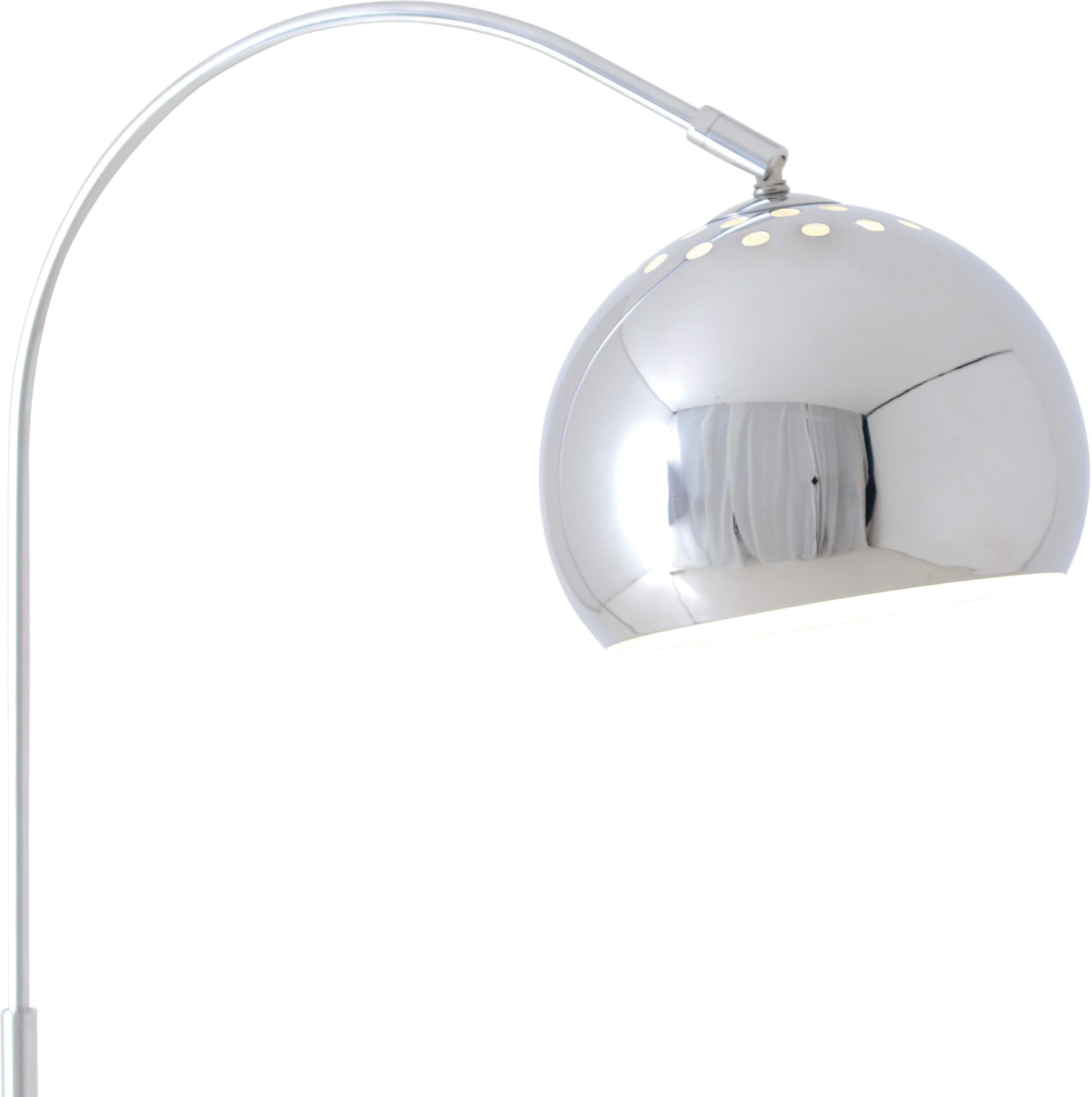 Fußschalter, Stehlampe 40W näve OTTO »Style«, mit bei Material: flammig-flammig, Metall, 1 chrom,E27 Zuleitung Farbe: max.