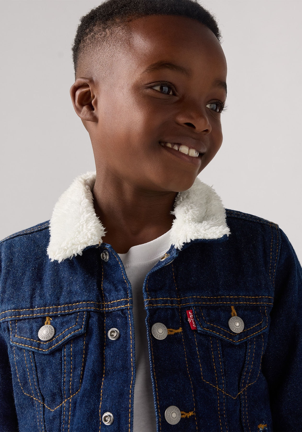 Levi's® Kids Jeansjacke »LVN SHERPA TRUCKER«, ohne Kapuze, for BOYS