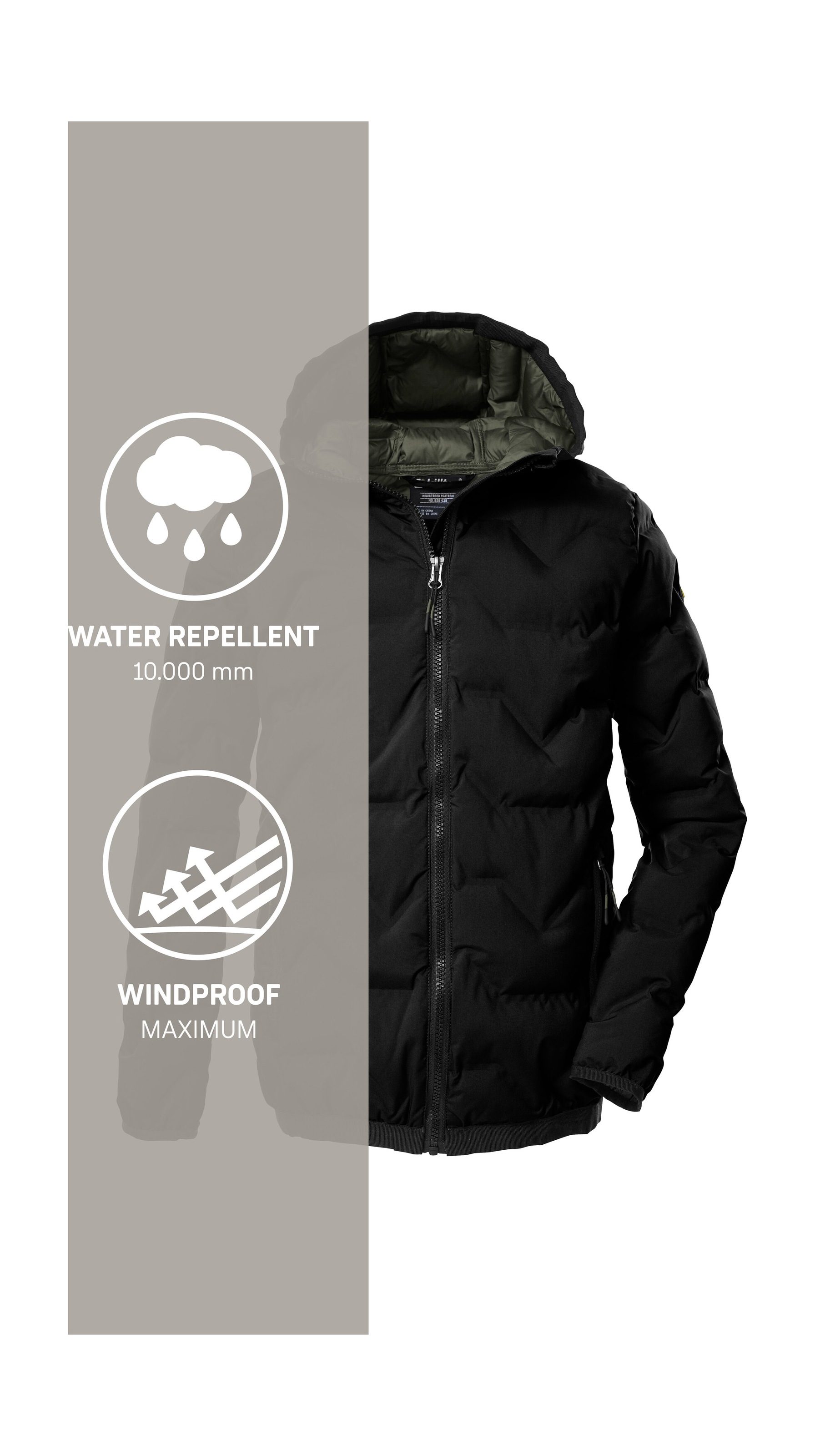 Killtec Steppjacke »KOW 229 BYS QLTD JCKT«, Winddichte, wasserabweisende Kinderjacke mit 10.000 mm Wassersäule