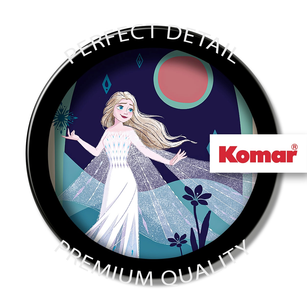 Komar Wandbild »Frozen Nocturnal Stroll«, Disney, (Set, 1 St.), 30 x 40 cm (Breite x Höhe) - Kinderzimmer, Dekoration