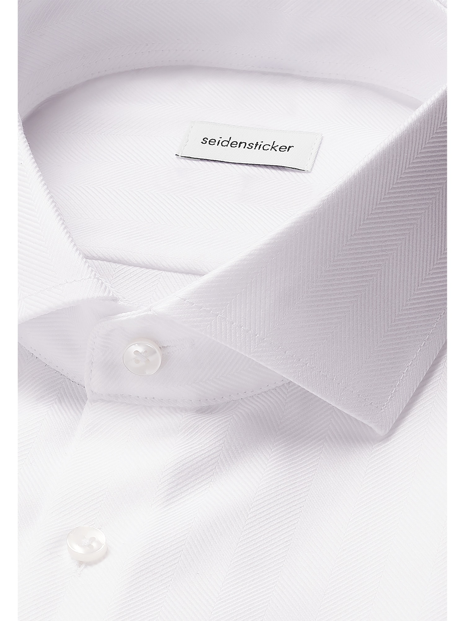 seidensticker Businesshemd »Schwarze Rose«, Slim 1/1 Kentkragen Fischgrat