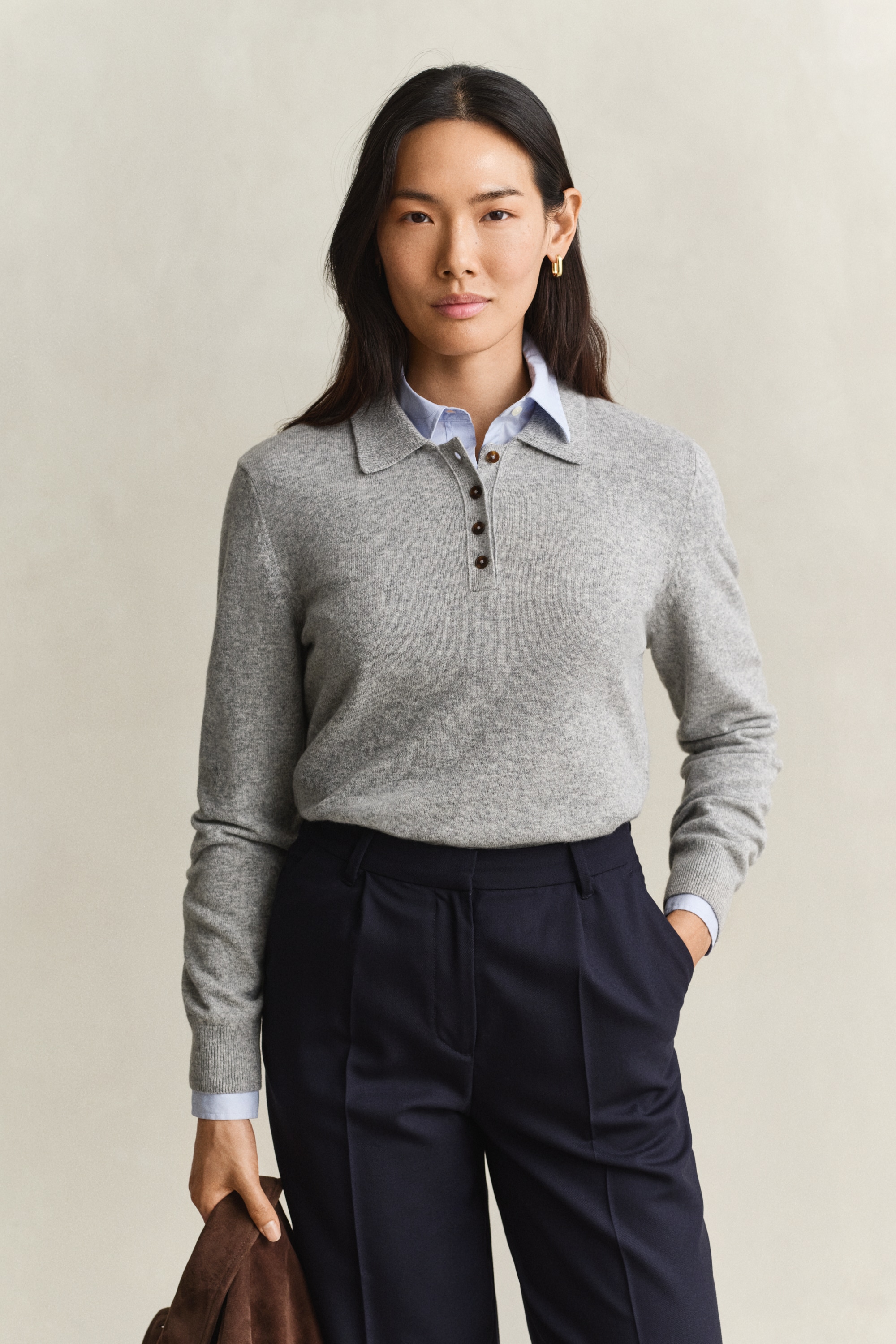 Gant Polokragenpullover »SUPERFINE LAMBSWOOL« aus reiner Wolle