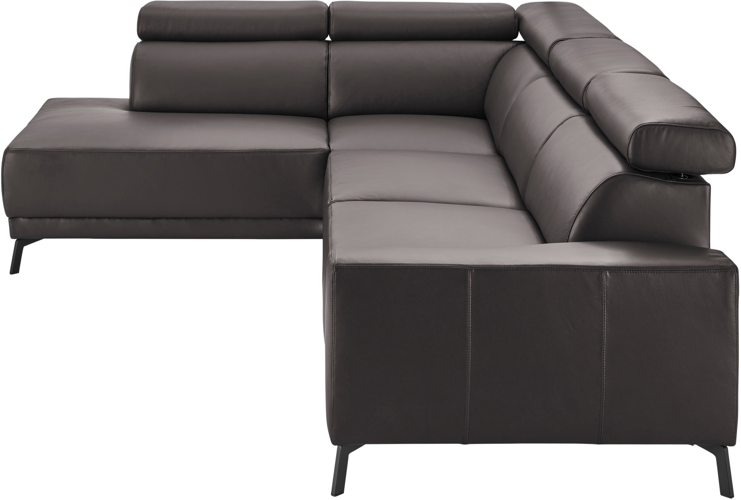 3C Candy Ecksofa »Greve modern und bequem, inkl. manueller Kopfteilverstellung, L-Form«, wahlweise mit motorischem Sitzvorzug