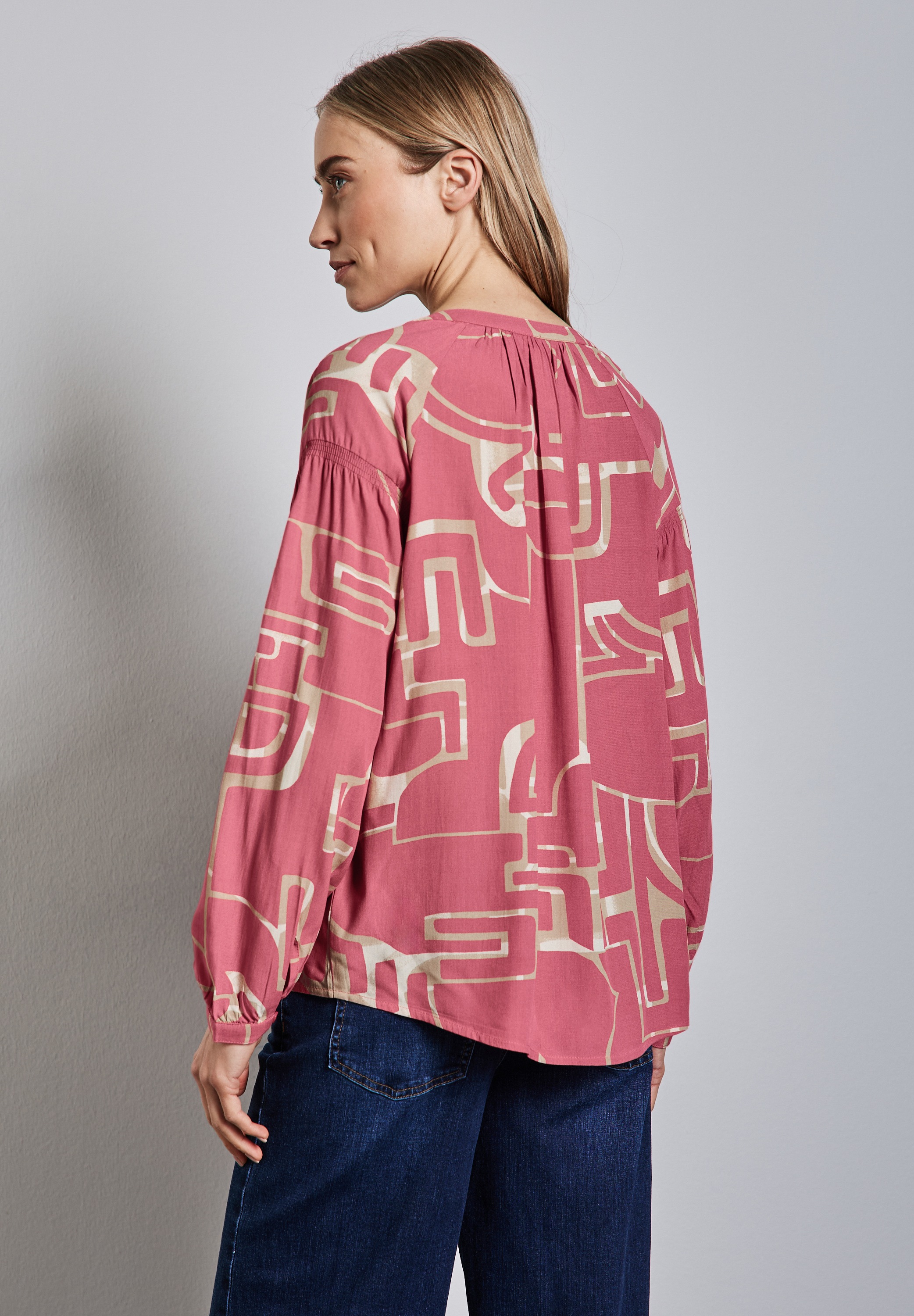 STREET ONE Langarmbluse, mit All-Over Print