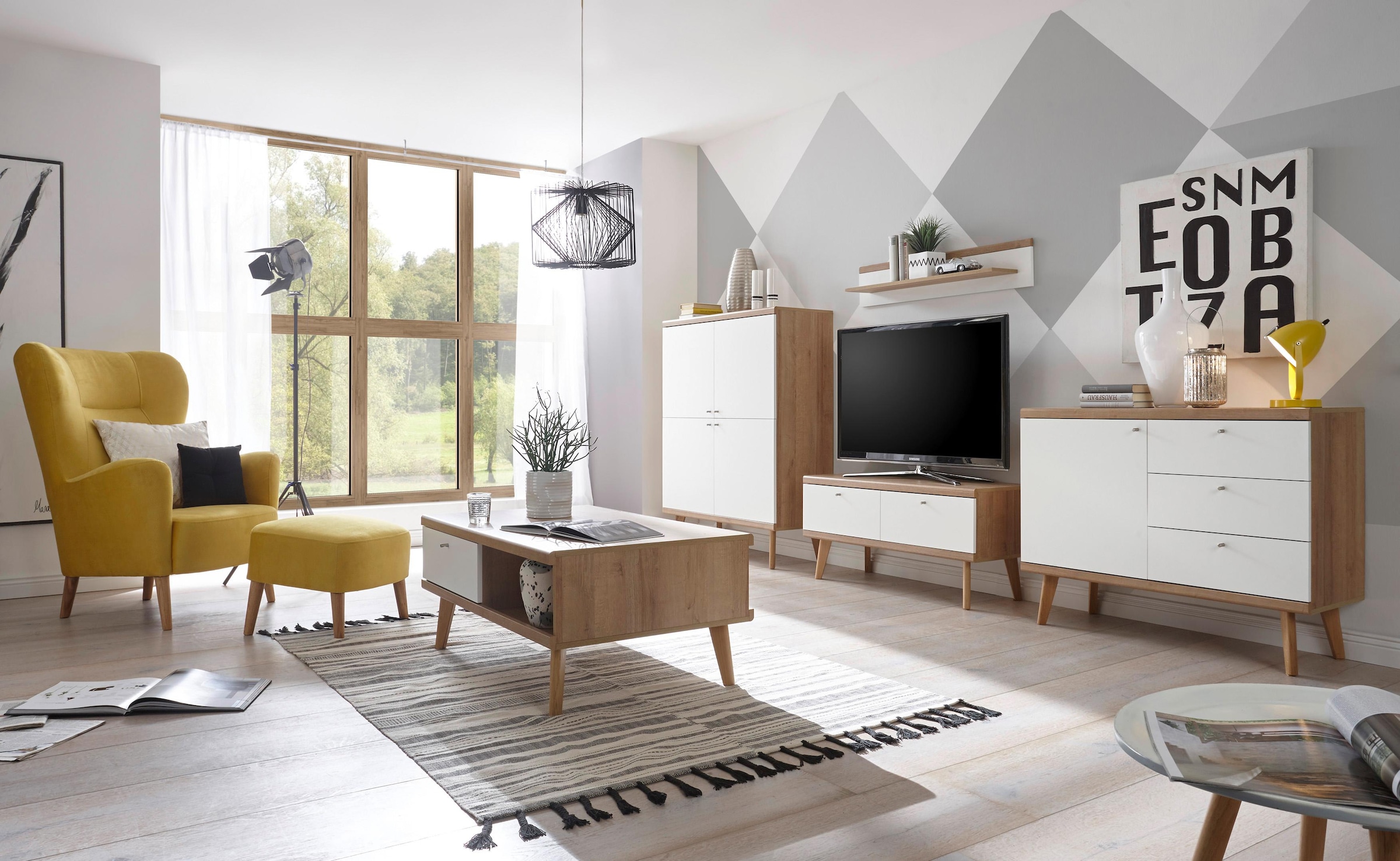 andas Sideboard »Merle«, Scandi Design, Breite 107 cm