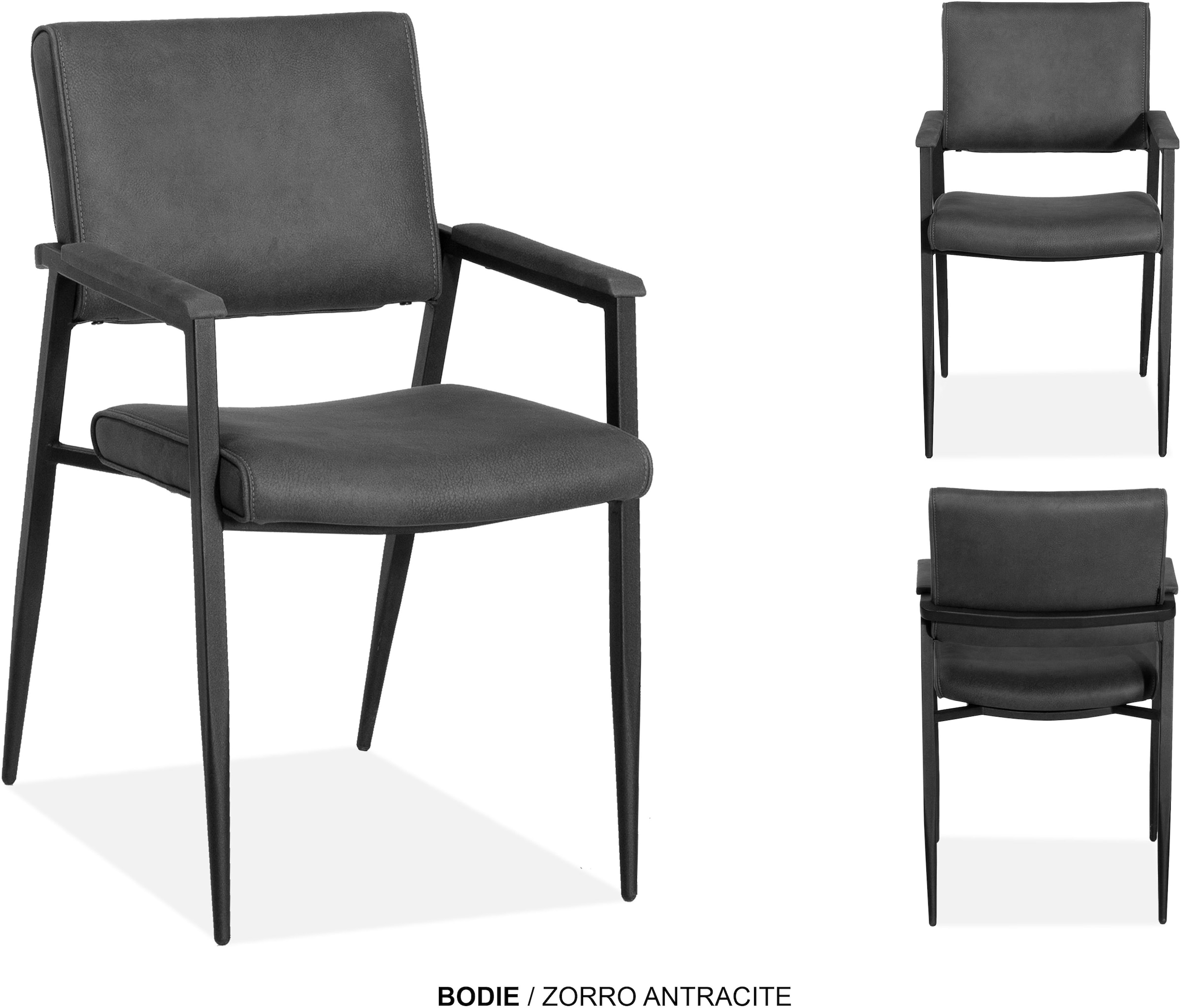 OMG Design Esszimmerstuhl »Bodie« (Set) 2 Stk.bequemer Armlehnenstuhl, pflegeleichter Bezug