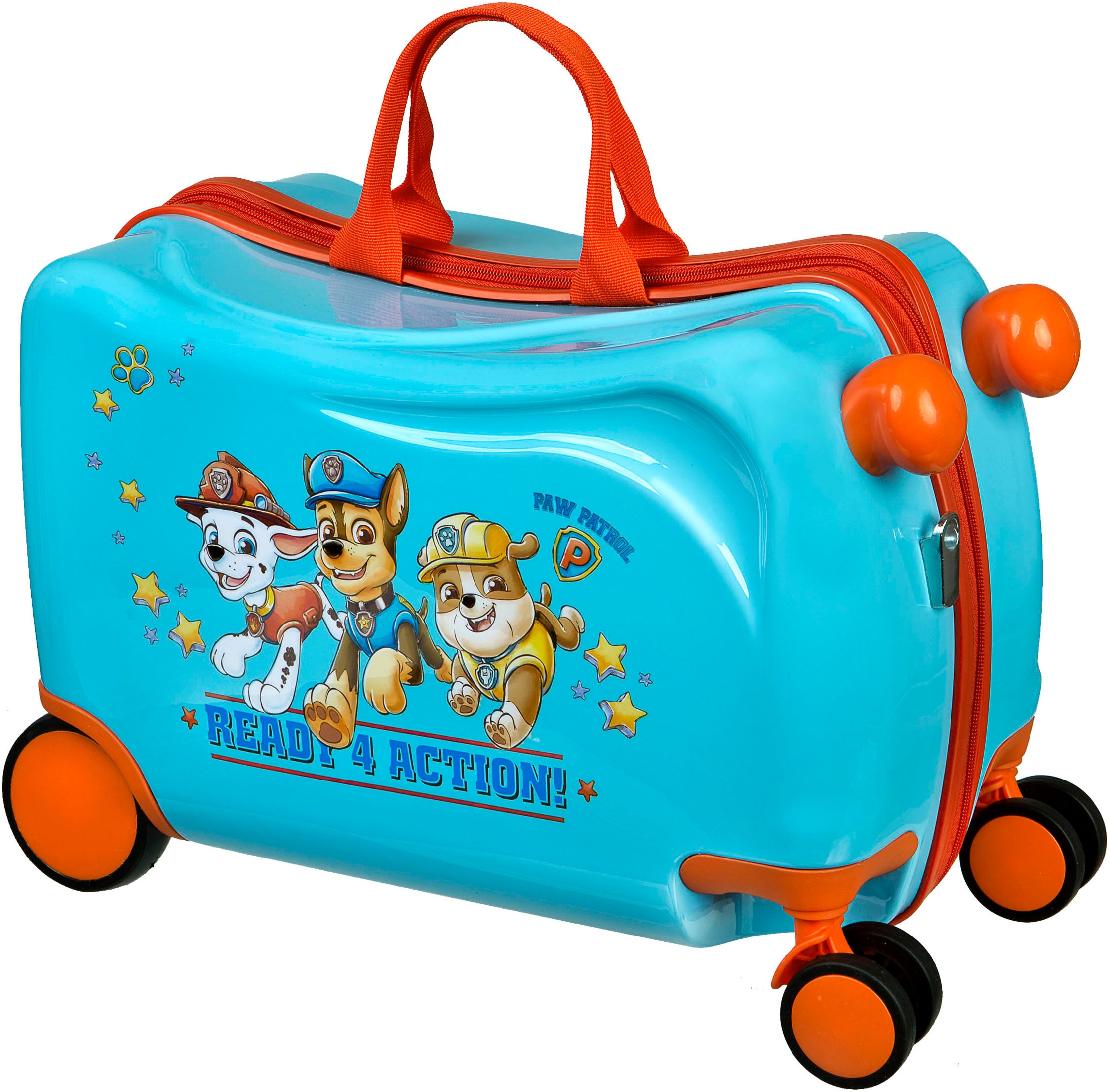 UNDERCOVER Kinderkoffer »Ride-on Trolley, Paw Patrol«, 4 St. Rollen, zum sitzen und ziehen