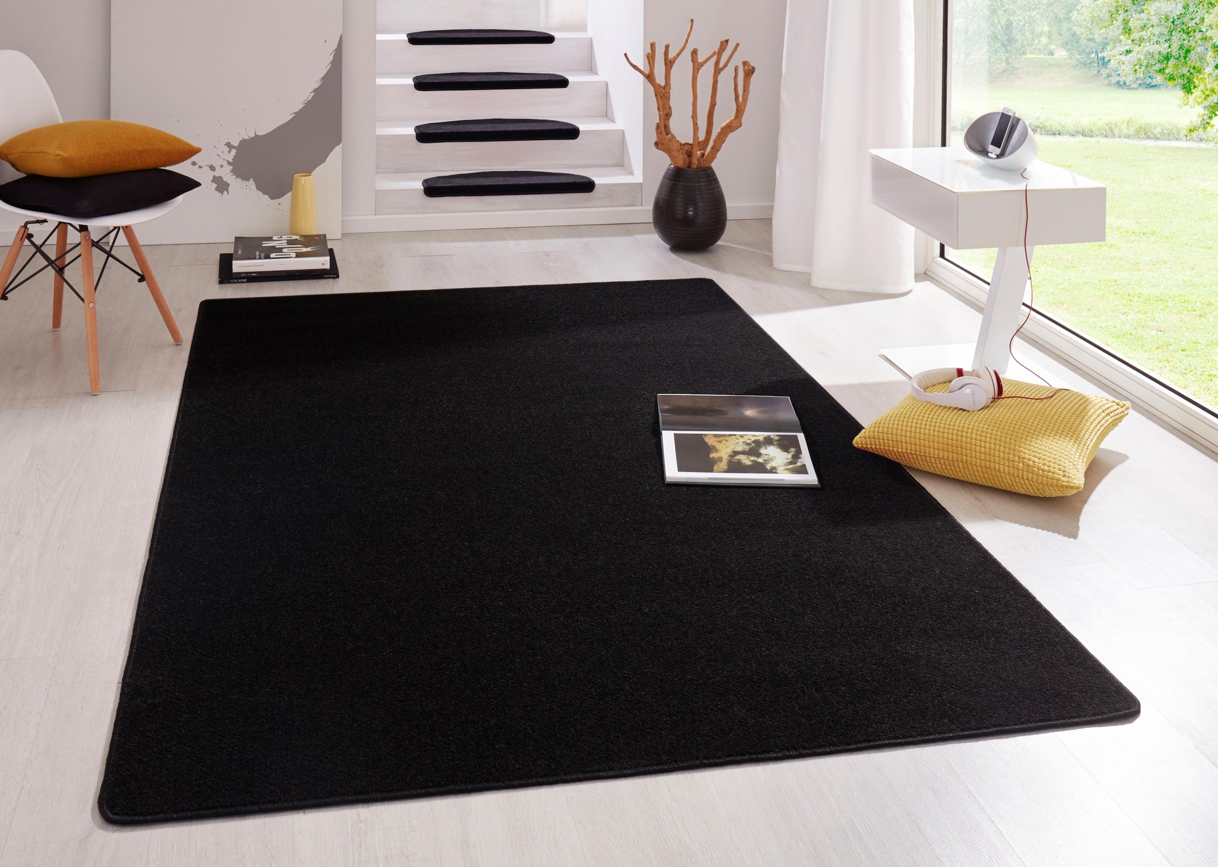 HANSE Home Teppich »Fancy«, rechteckig, Kurzflor, weich, uni, gekettelt,  Wohnzimmer, Schlafzimmer, Esszimmer bei OTTO online