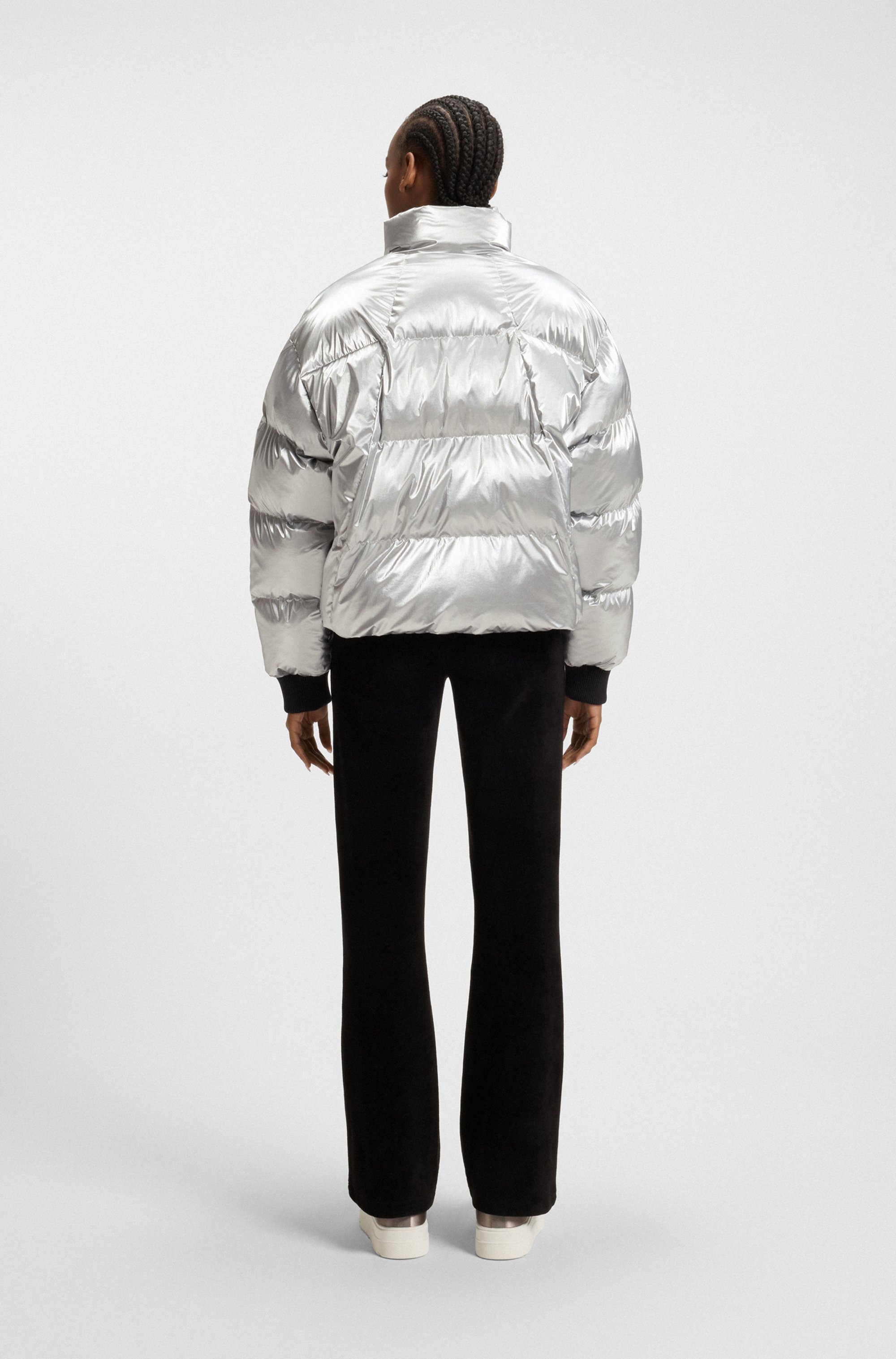 HUGO Blue Steppjacke »Fiorella« in verkürzter Länge, Kordelzug im Saum