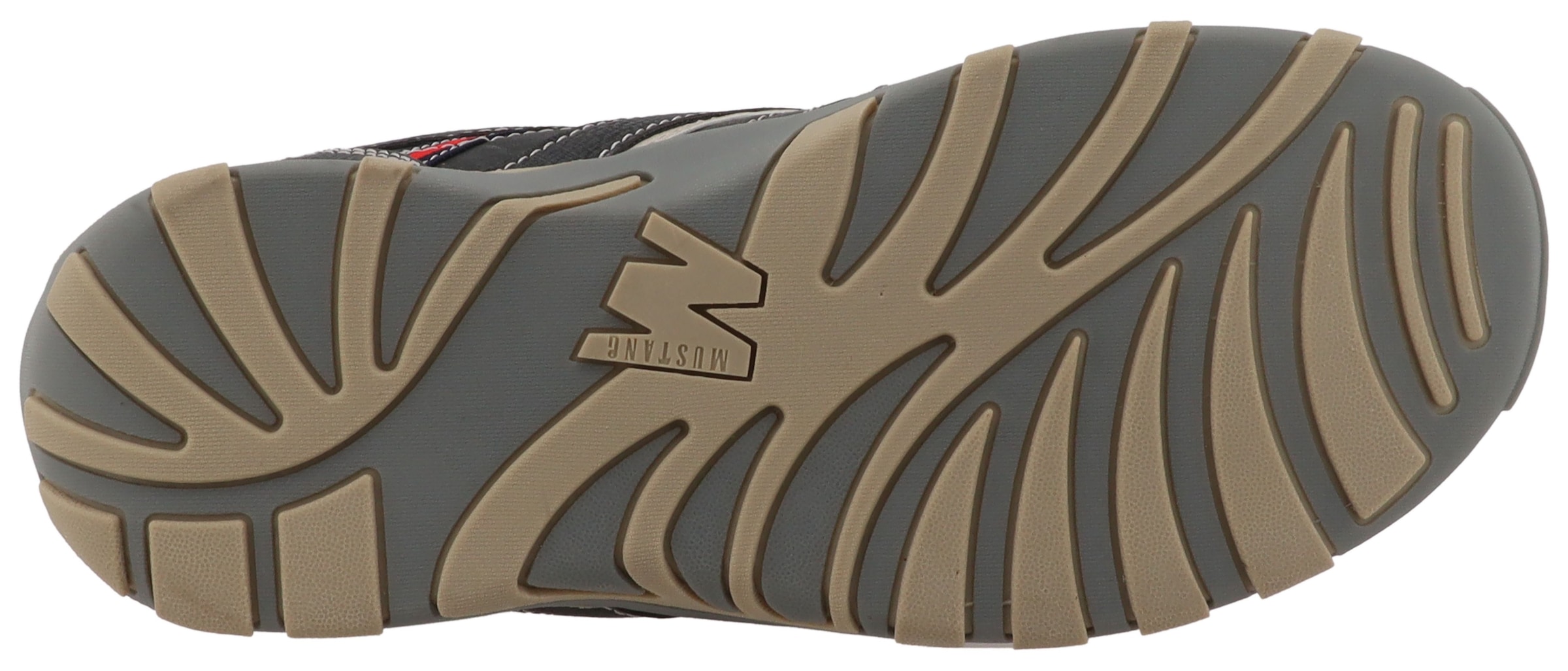 Mustang Shoes Sneaker »Ferdinando«  Freizeitschuh, Halbschuh, Schnürschuh mit auffälligen Kontrastnähten