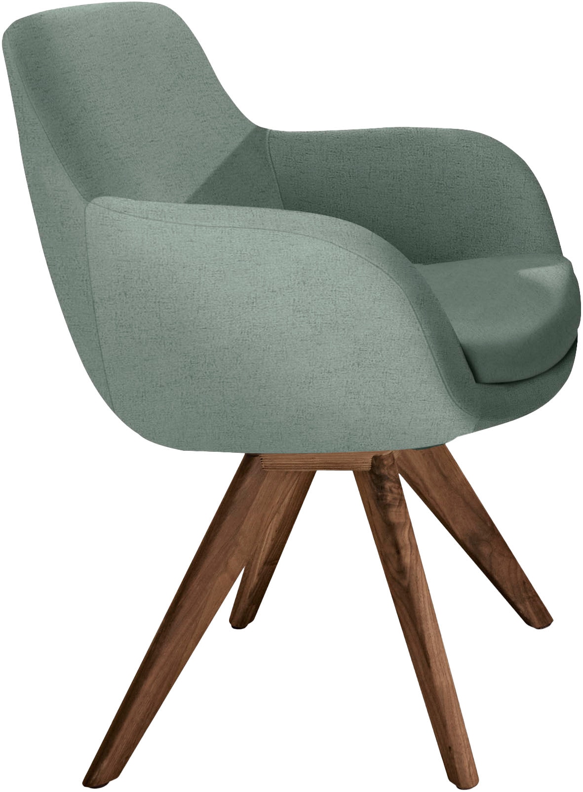 Musterring Esszimmerstuhl »Tavia« (Set) 2 Stk.Stativgestell Wildnussbaum, Drehfunktion optional, diverse Farben